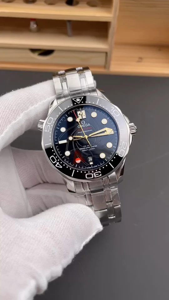 Omega James Bond 007 Black Dial