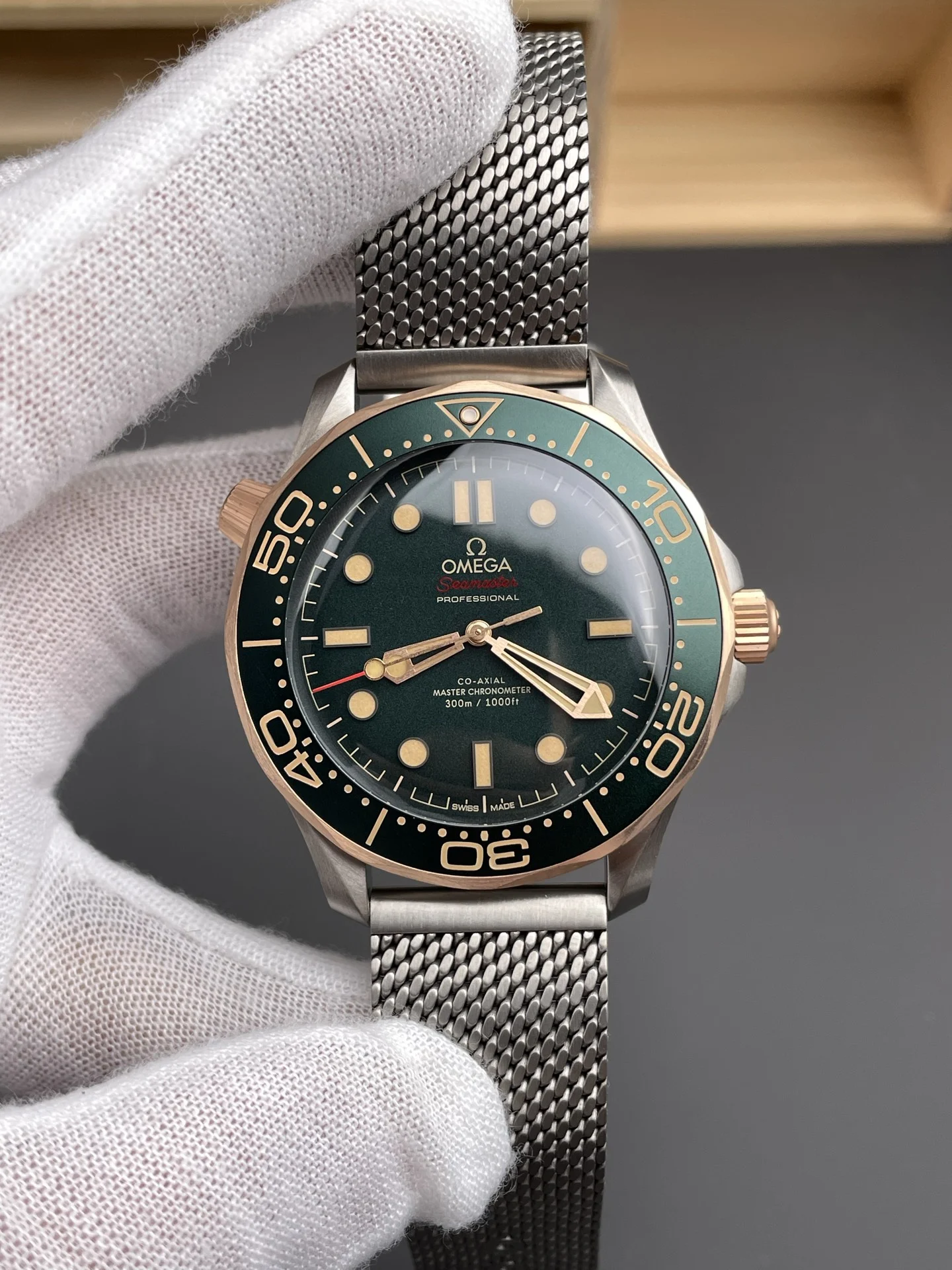 Omega James Bond 007 Titanium 42mm — photographed off the sweep