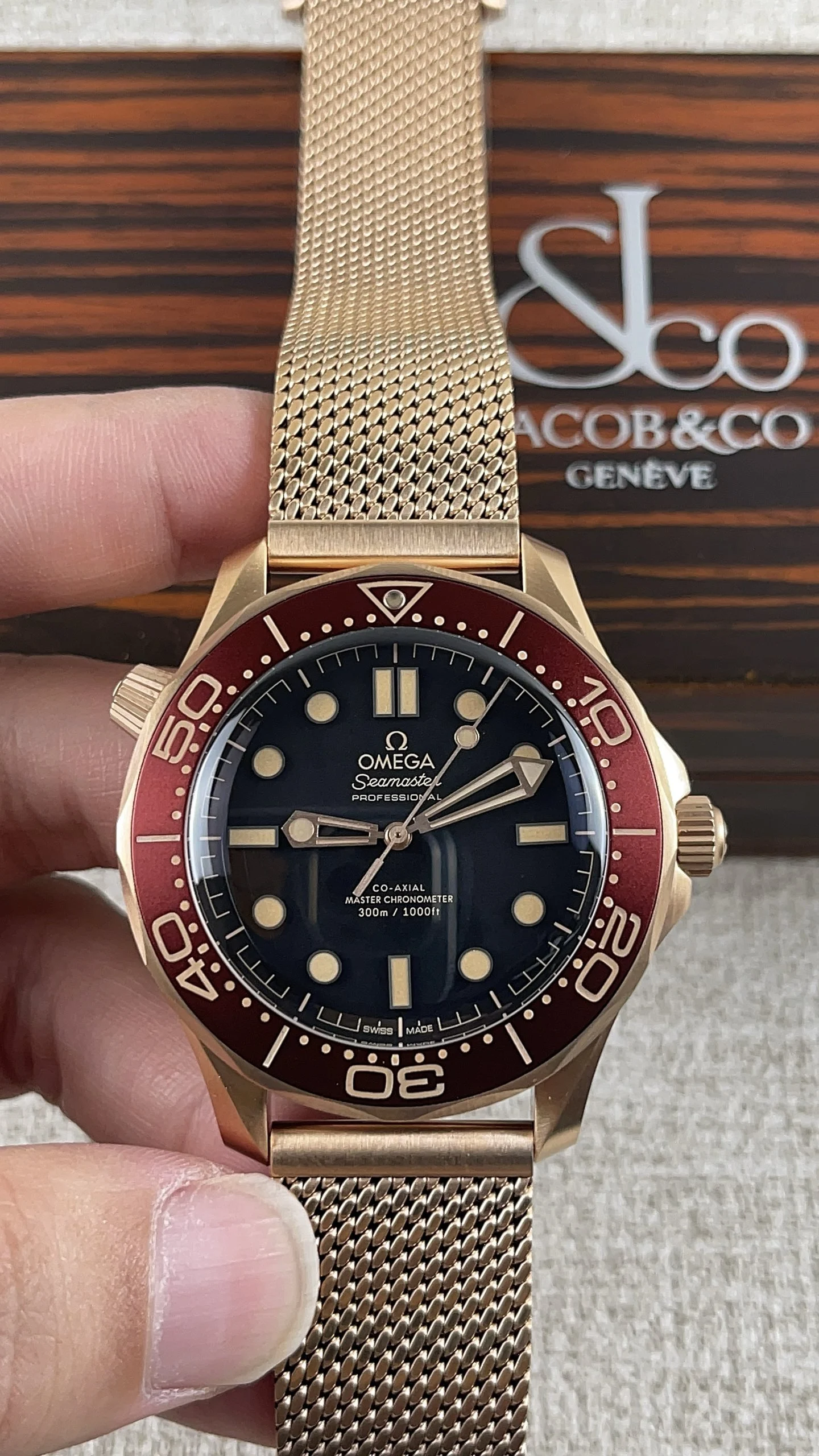 Omega New colorway for the "No Time to Die" collection! Paired — photographed off the sweep
