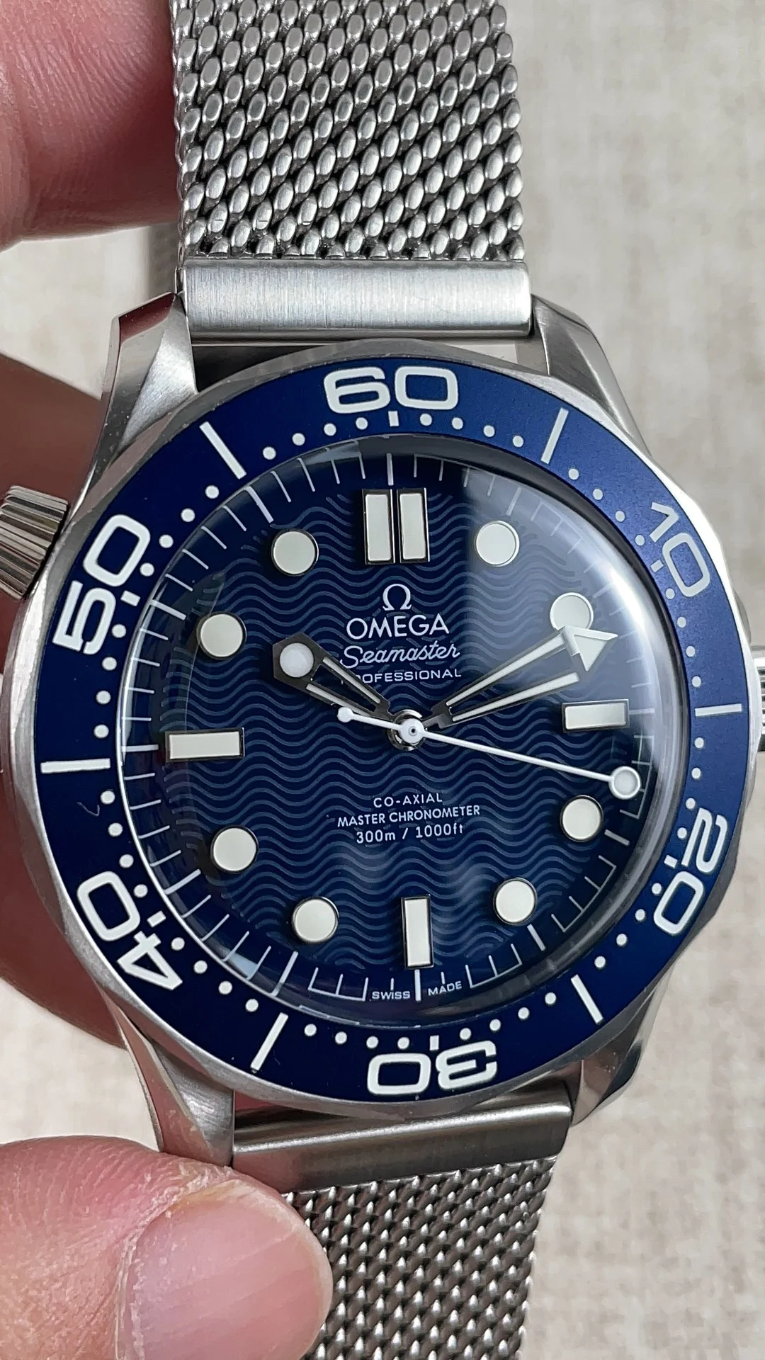 Omega No Time to Die 60th Anniversary 8806 Movement — photographed off the sweep