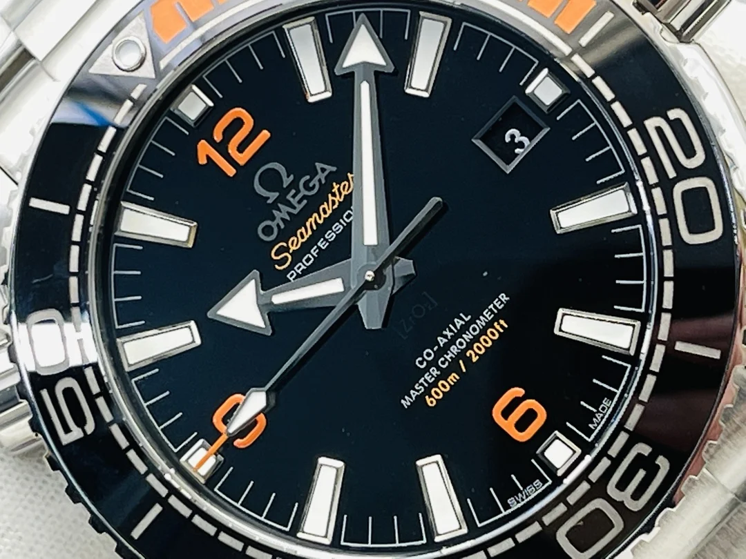 Omega Orange Dial — photographed off the sweep