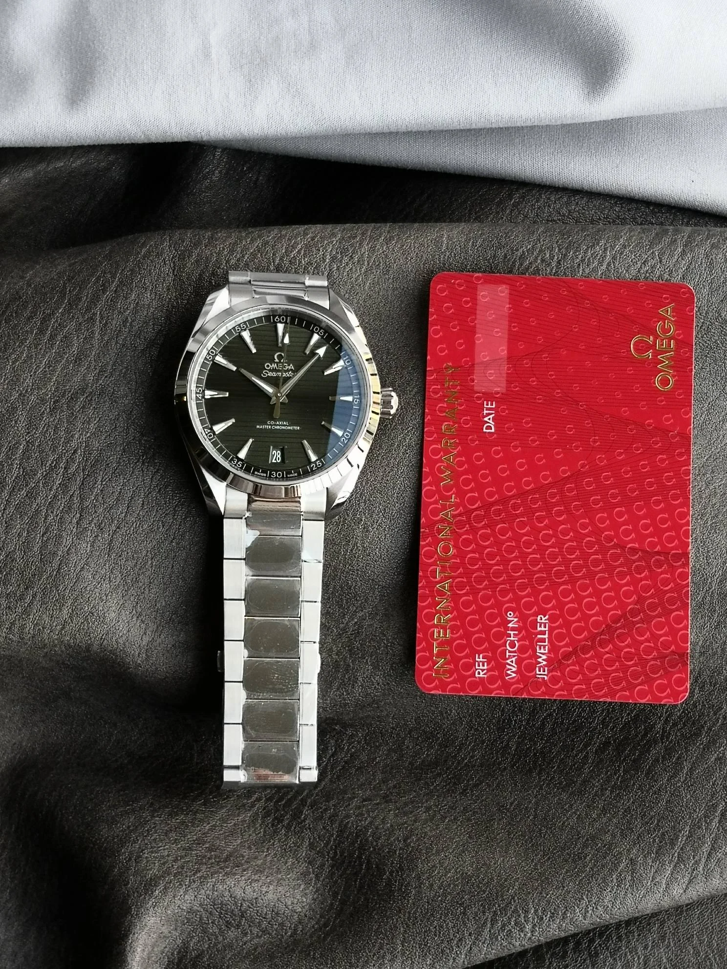 Omega Seamaster 220.10.41.21.10.001 — photographed off the sweep