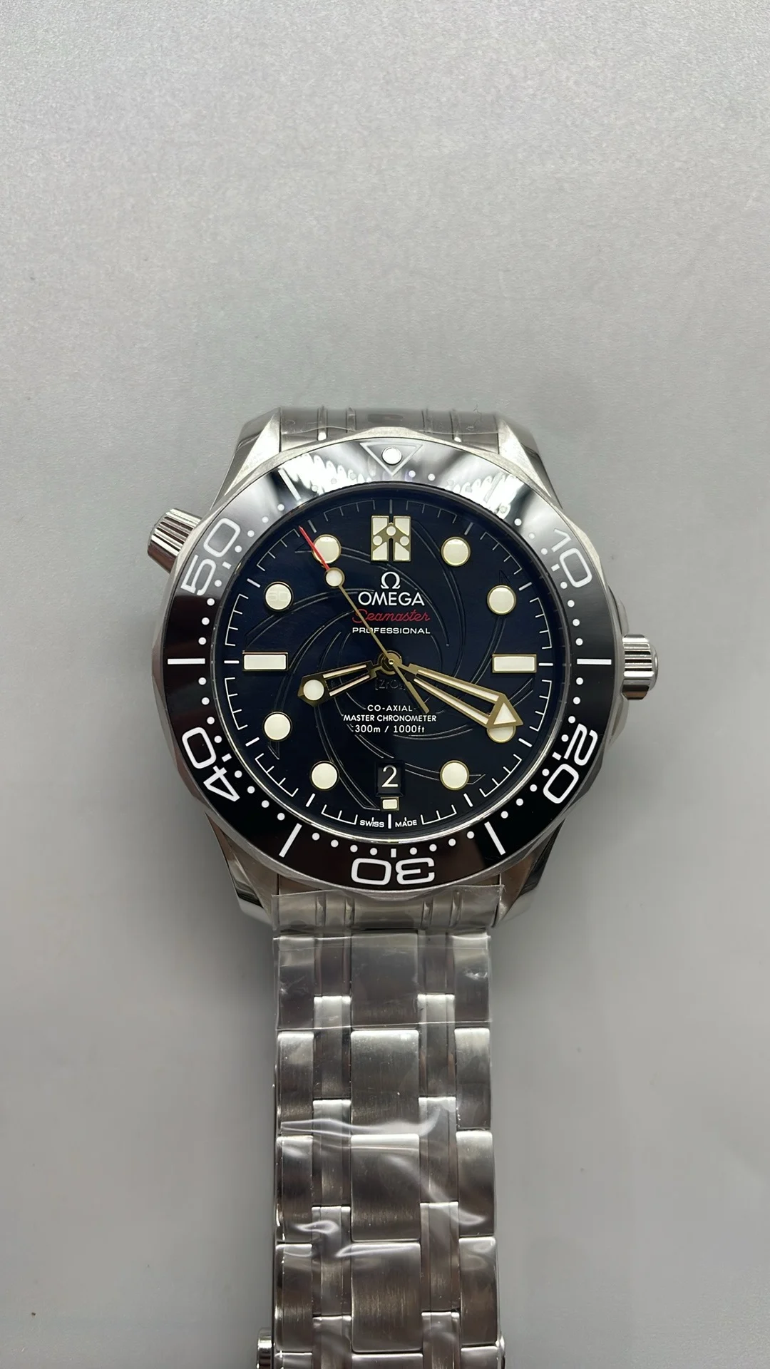 Omega Seamaster 300 — photographed off the sweep