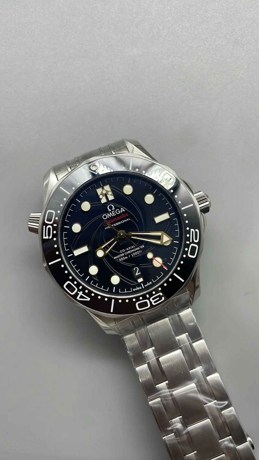 Omega Seamaster 300 — photographed off the sweep