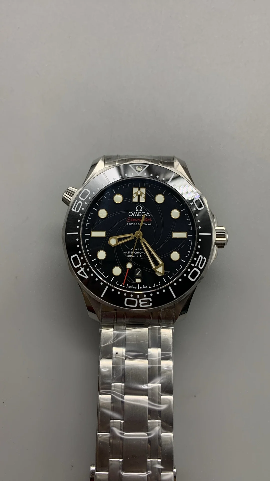Omega Seamaster 300 — photographed off the sweep