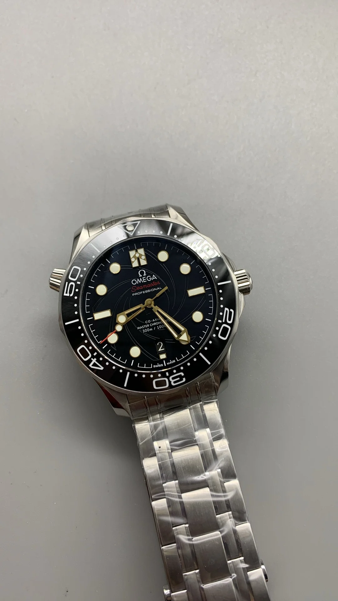 Omega Seamaster 300 — photographed off the sweep