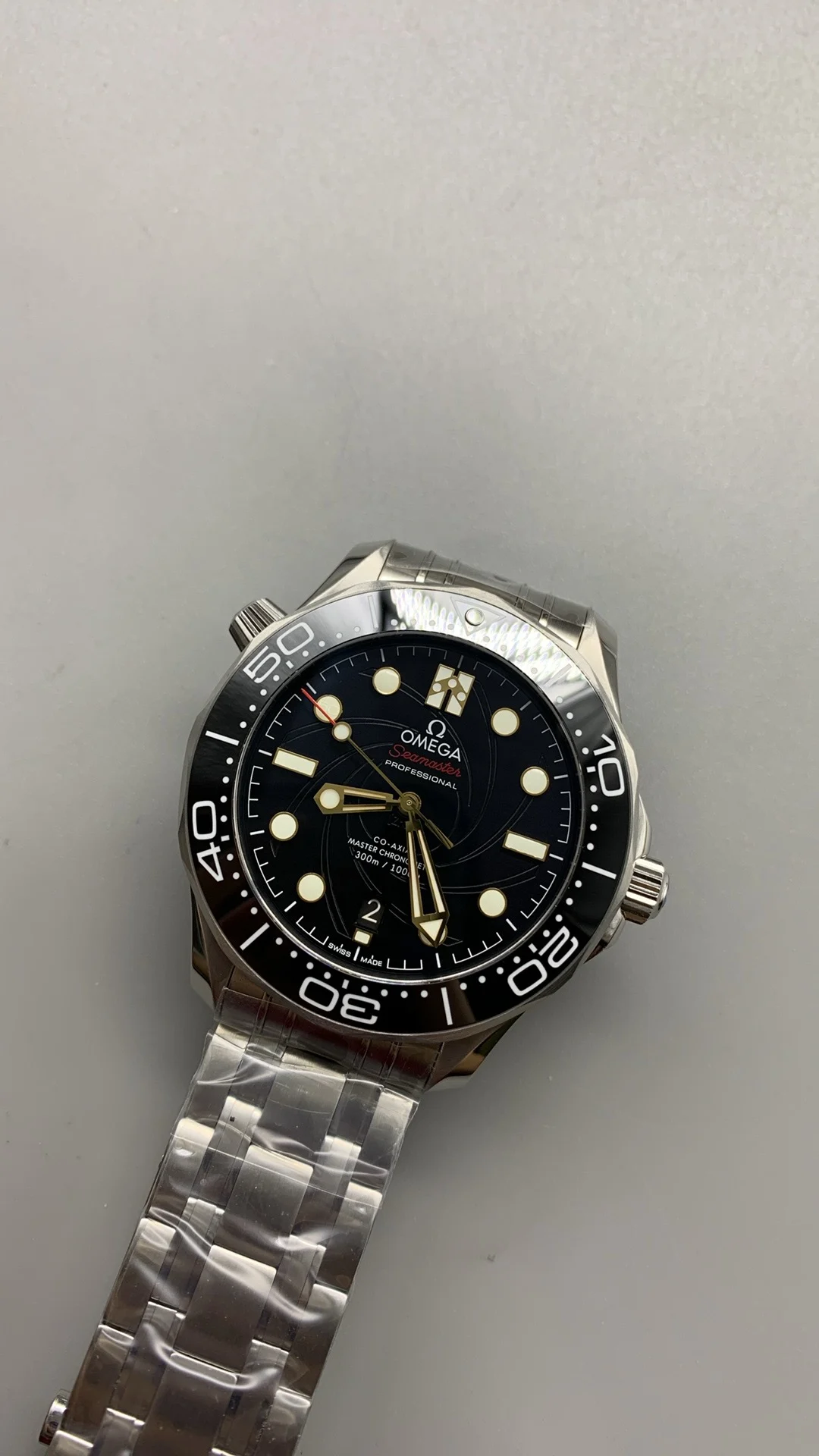 Omega Seamaster 300 — photographed off the sweep