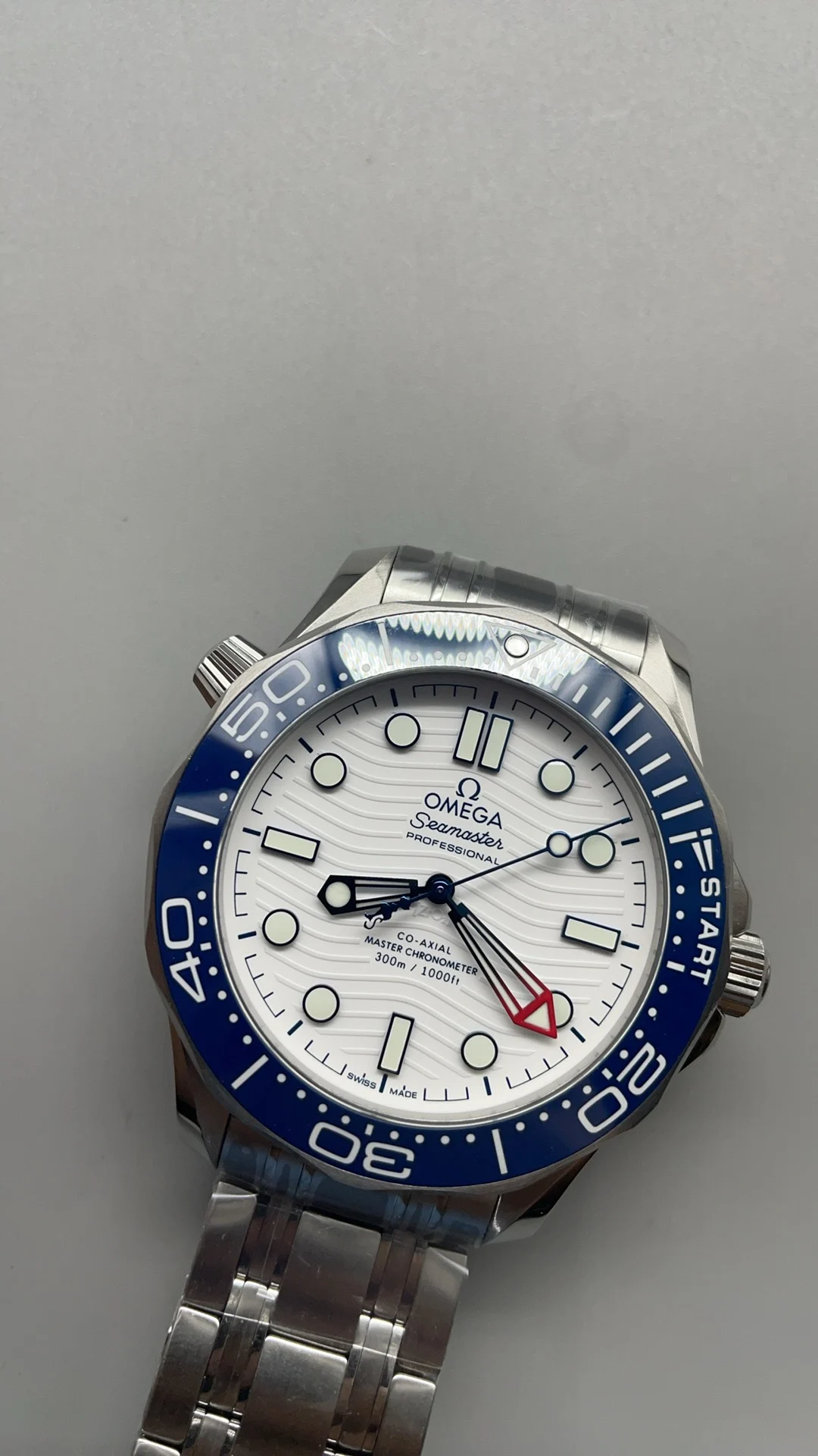 Omega Seamaster 300 — photographed off the sweep