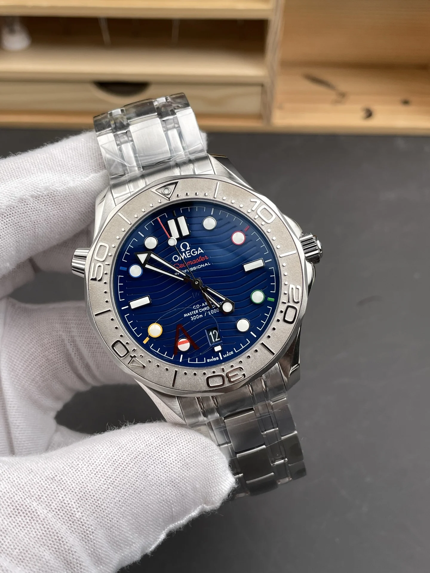 Omega Seamaster 300 42mm — photographed off the sweep