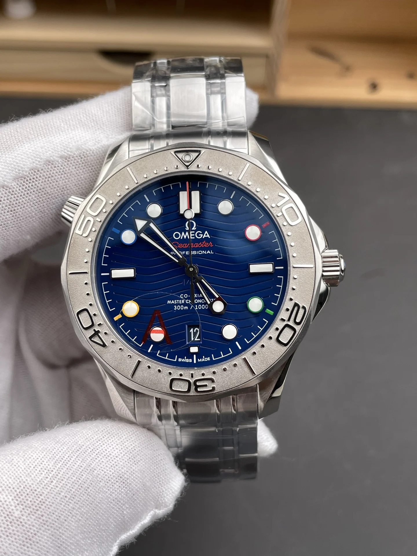 Omega Seamaster 300 42mm — photographed off the sweep