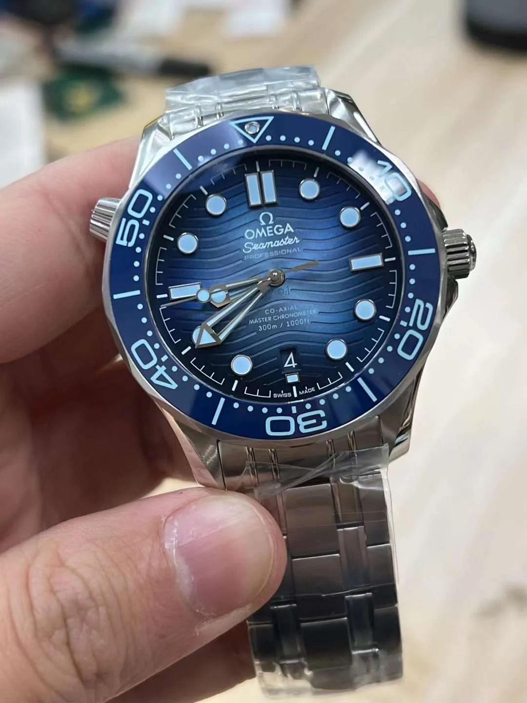 Omega Seamaster 300 — photographed off the sweep