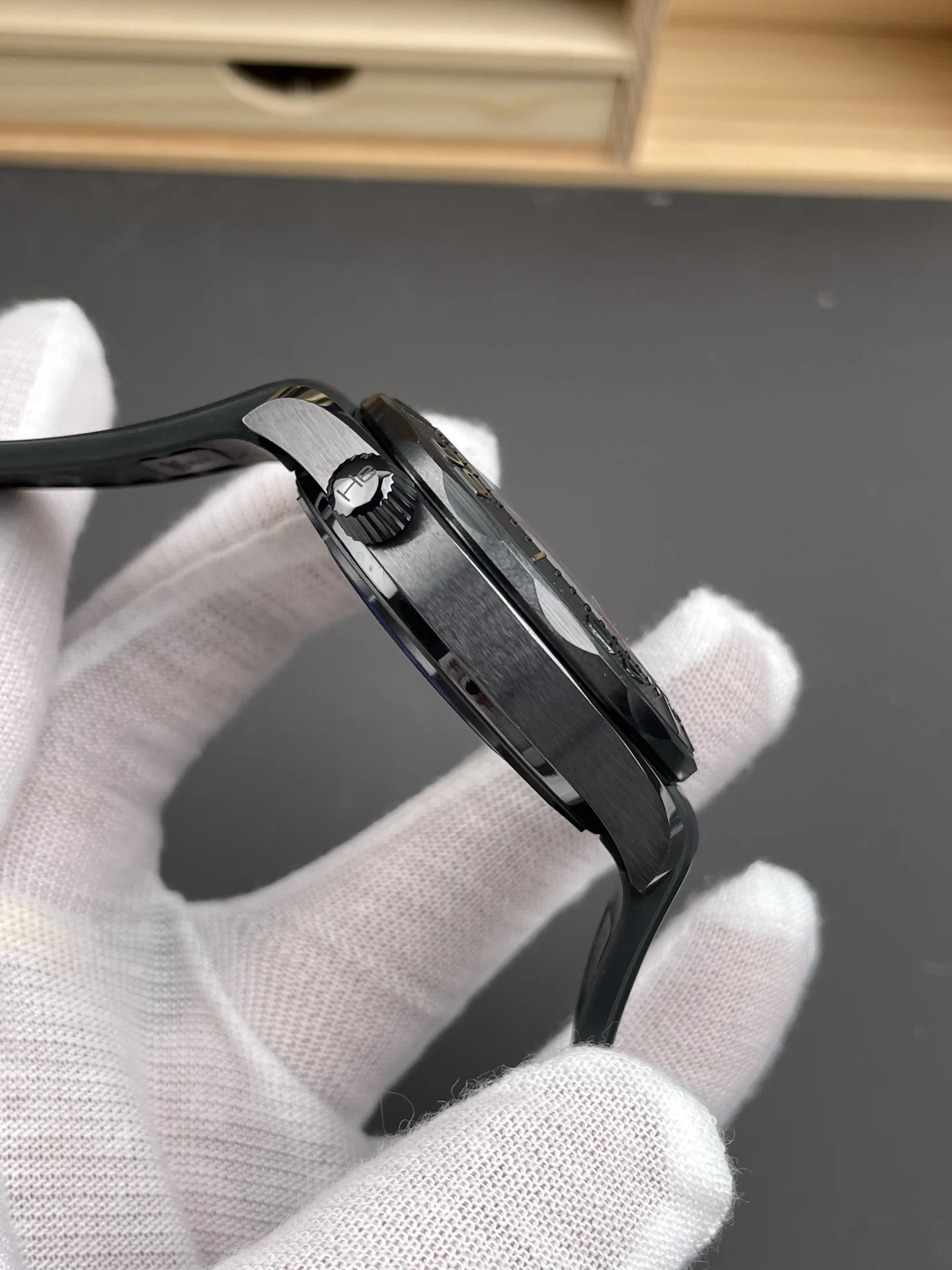 Omega Seamaster 300 Black Dial 42mm — photographed off the sweep