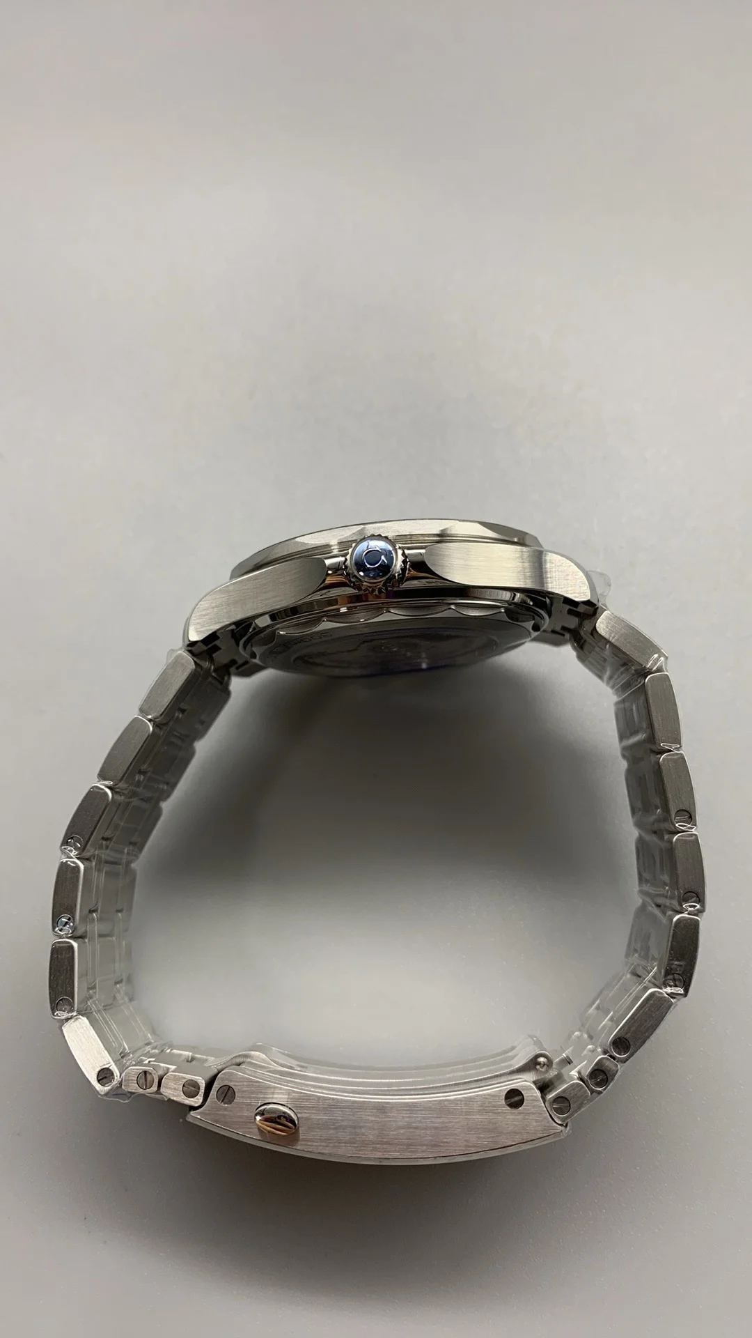 Omega Seamaster 300 Black Dial — photographed off the sweep