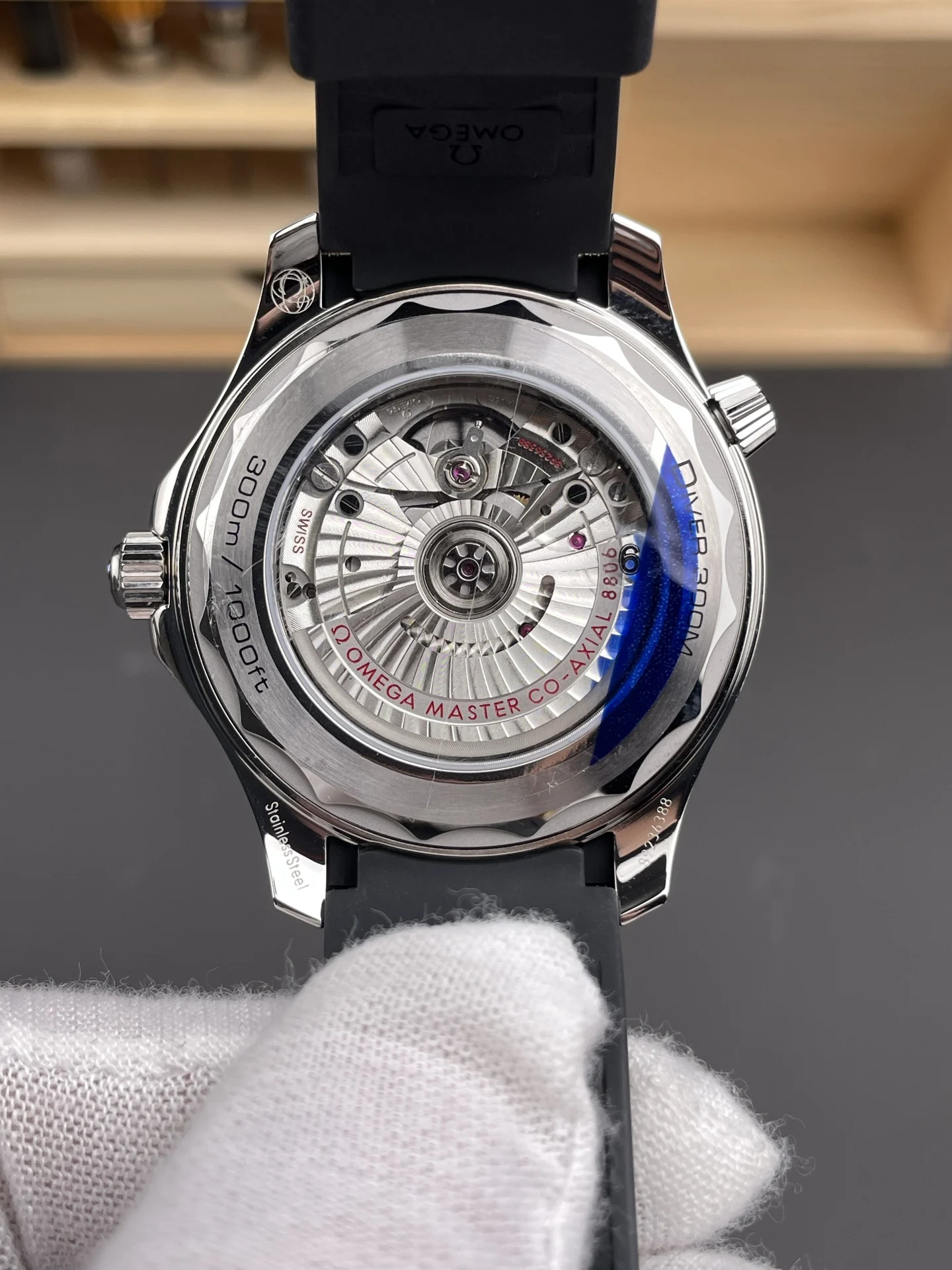 Omega Seamaster 300 James Bond 007 42mm — photographed off the sweep