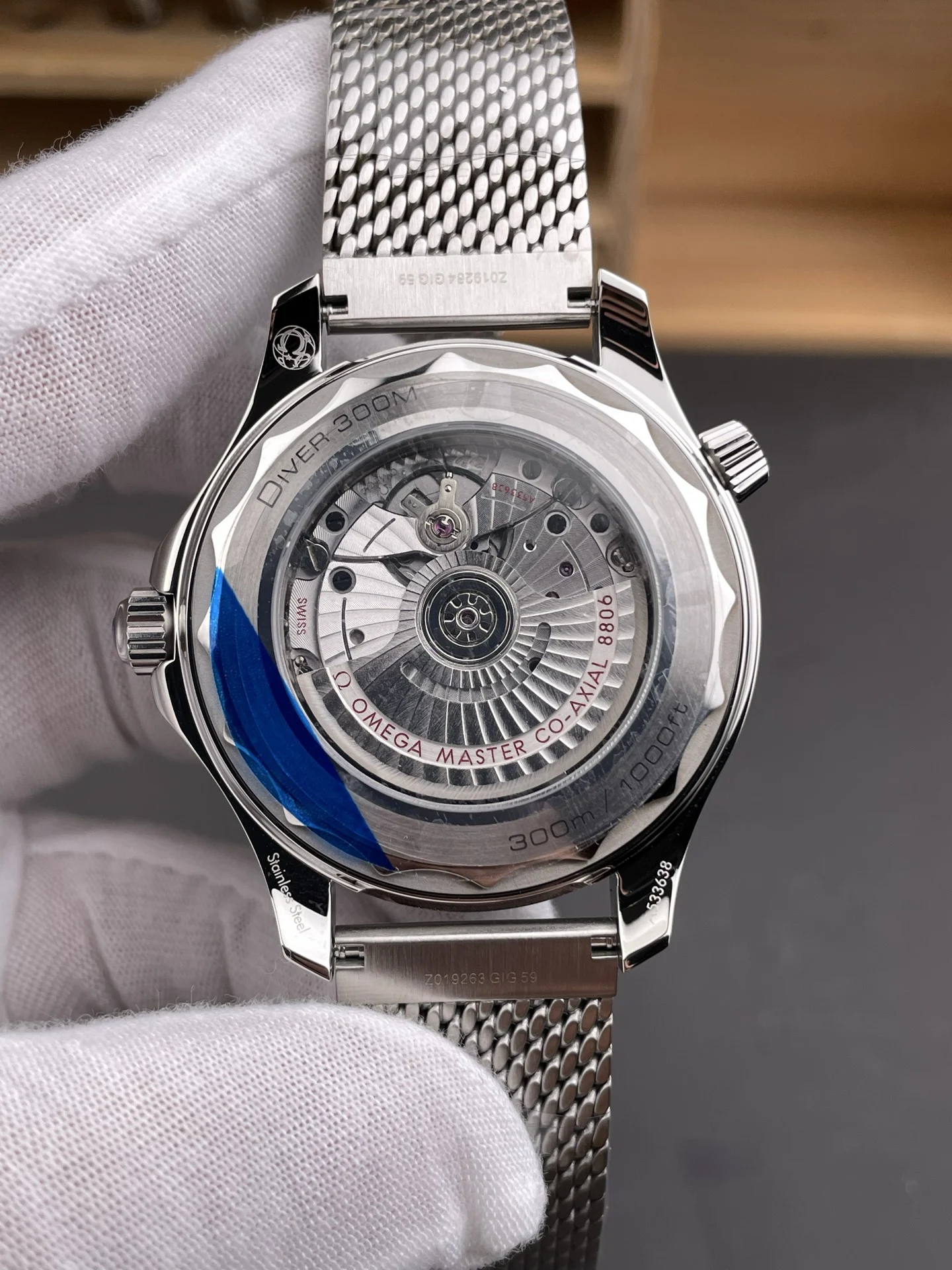 Omega Seamaster 300 Orange Dial — photographed off the sweep