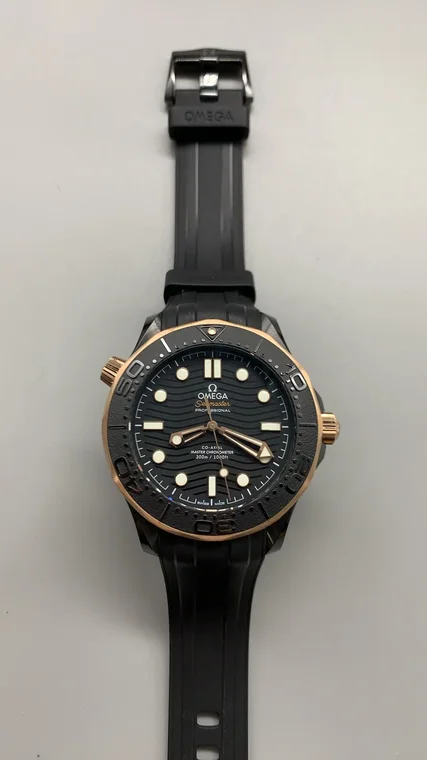 Omega Seamaster 300 Rose Gold Black Dial 43.5mm
