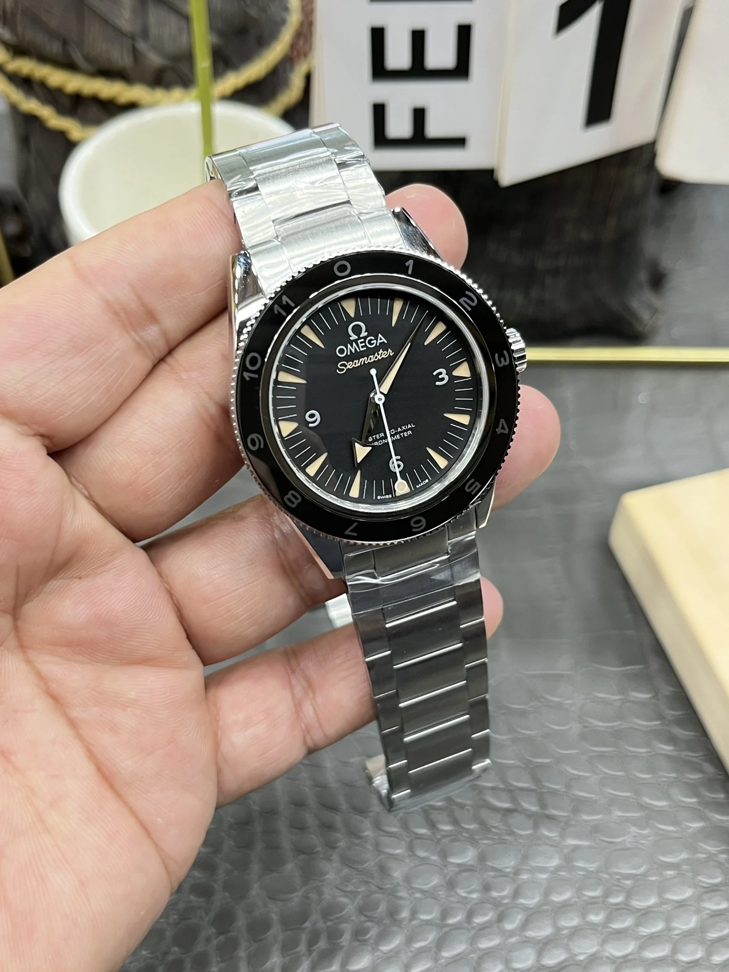 Omega Seamaster 300 Spectre 41mm — photographed off the sweep