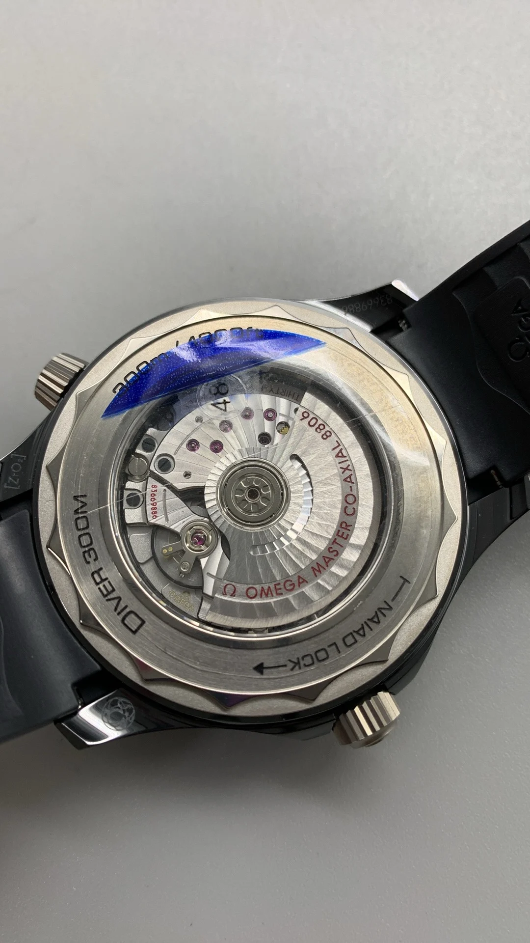 Omega Seamaster 300 Titanium 43.5mm — photographed off the sweep