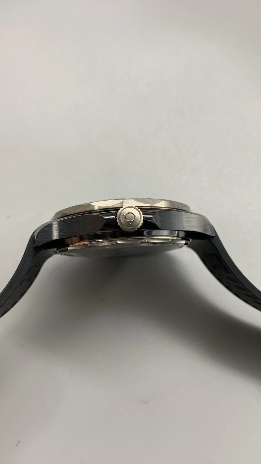 Omega Seamaster 300 Titanium 43.5mm — photographed off the sweep