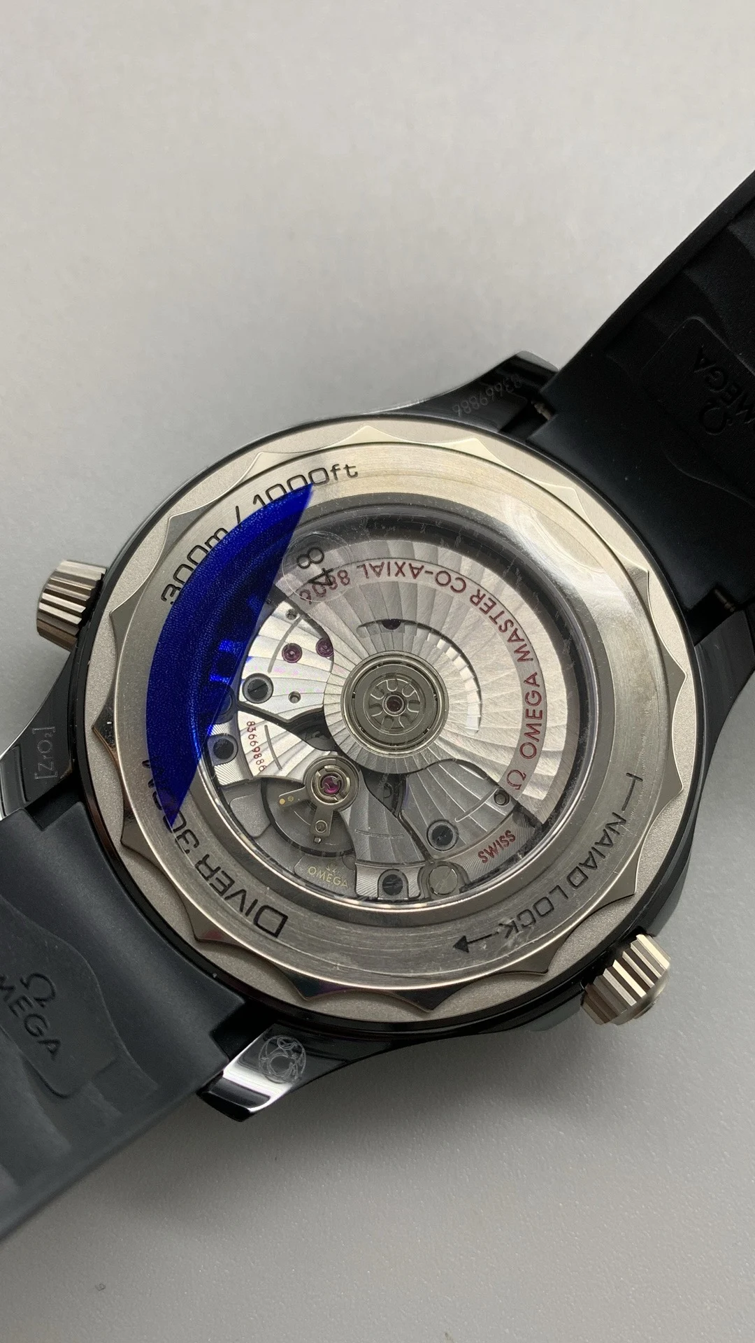 Omega Seamaster 300 Titanium 43.5mm — photographed off the sweep