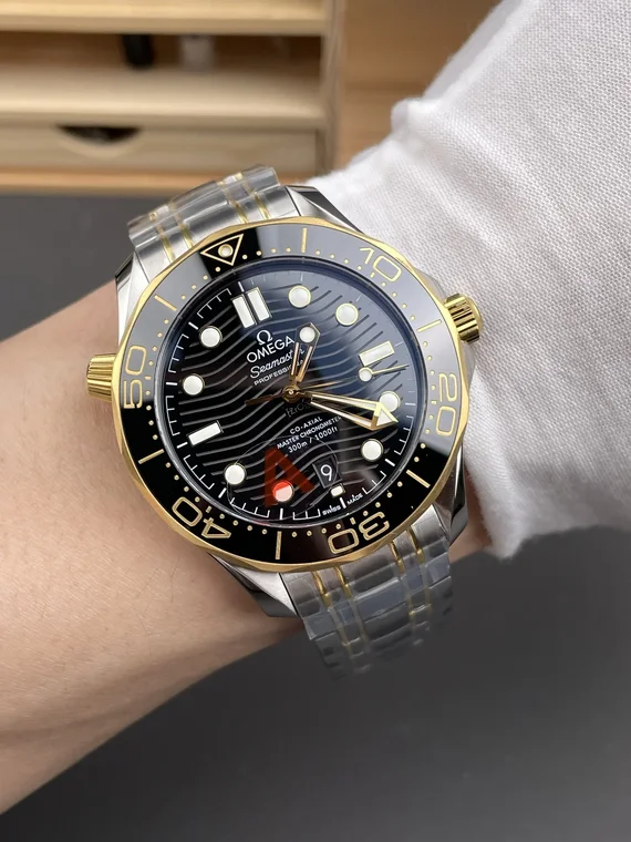 Omega Seamaster 300 Two-Tone Black Dial 42mm