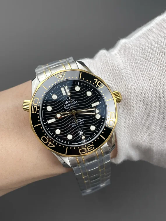 Omega Seamaster 300 Two-Tone Black Dial 42mm