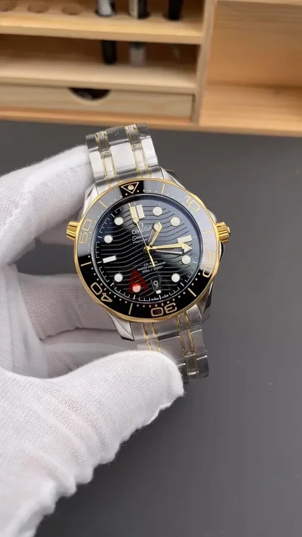 Omega Seamaster 300 Two-Tone Black Dial 42mm