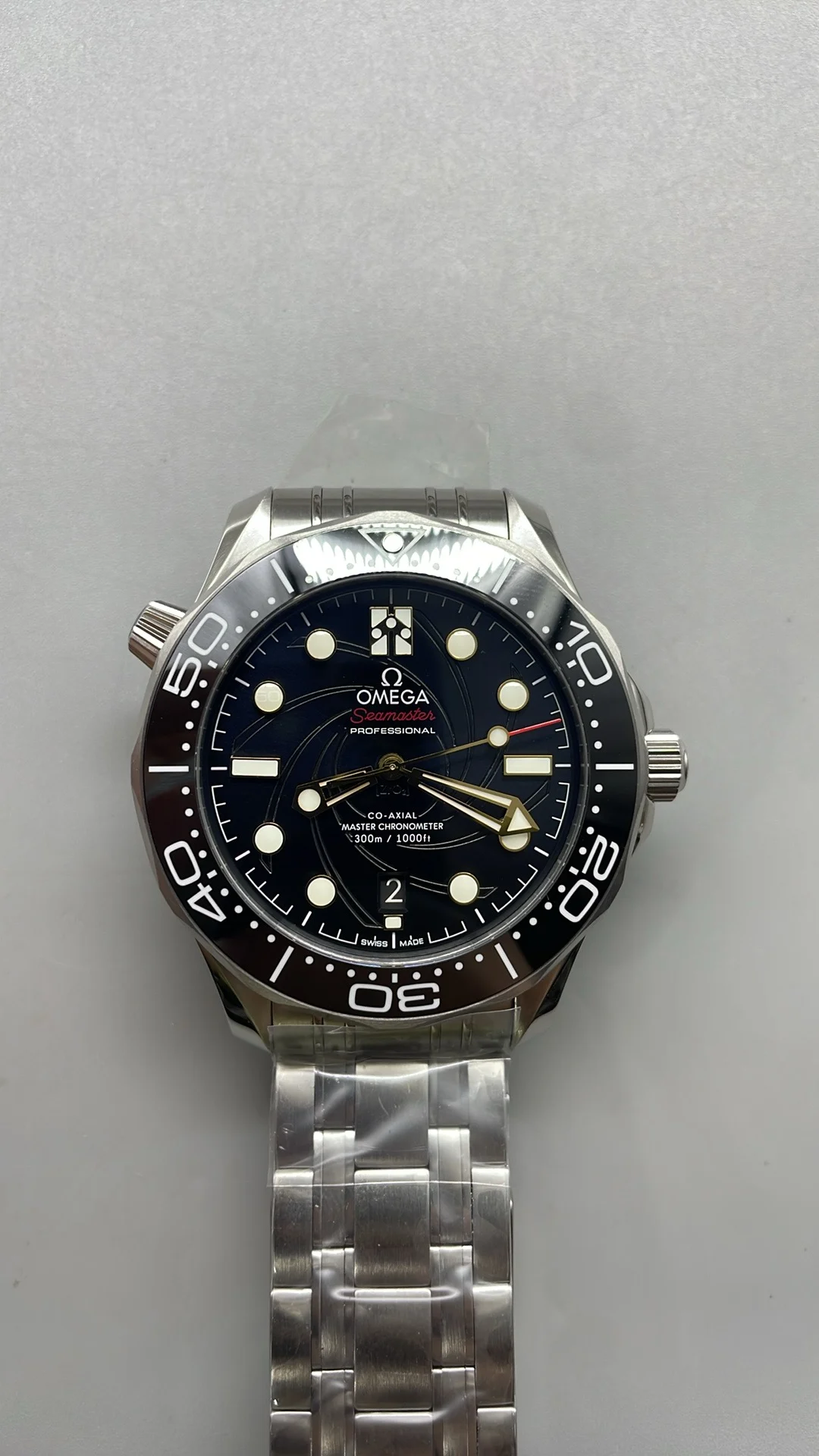 Omega Seamaster 300 — photographed off the sweep