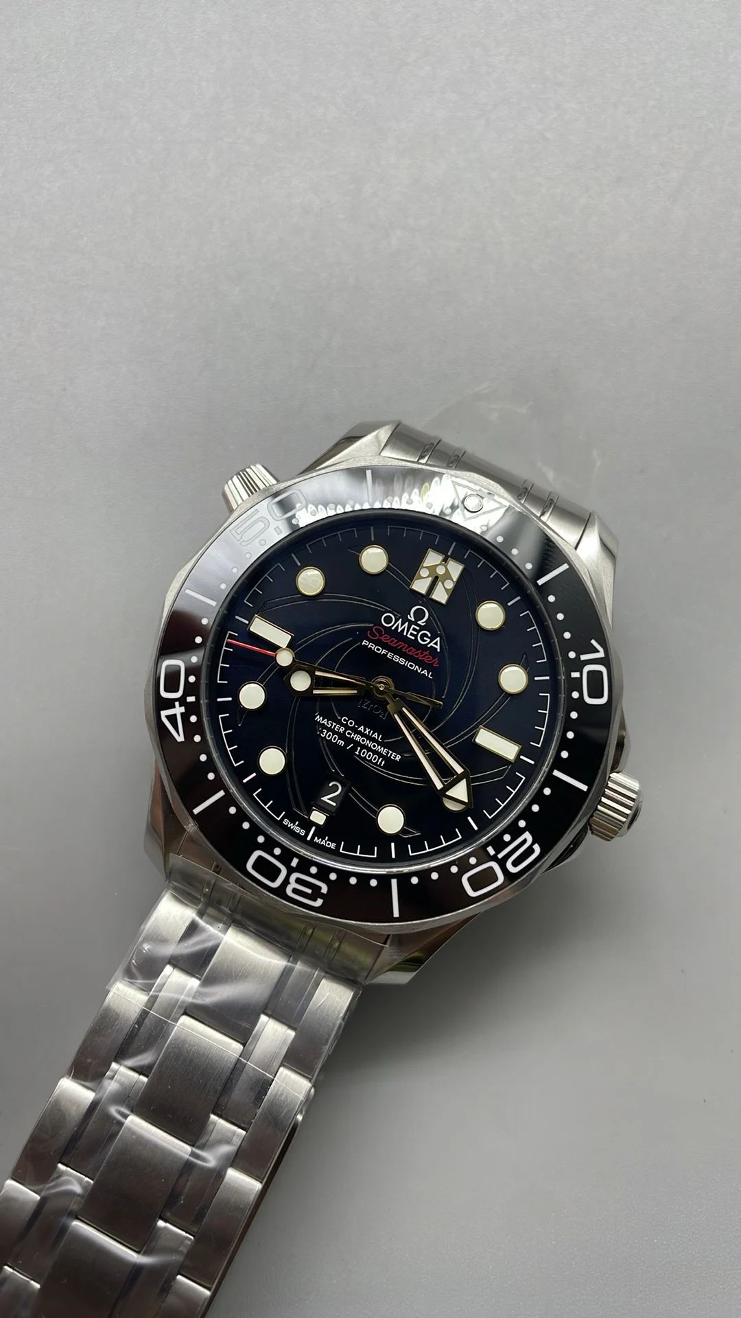 Omega Seamaster 300 — photographed off the sweep