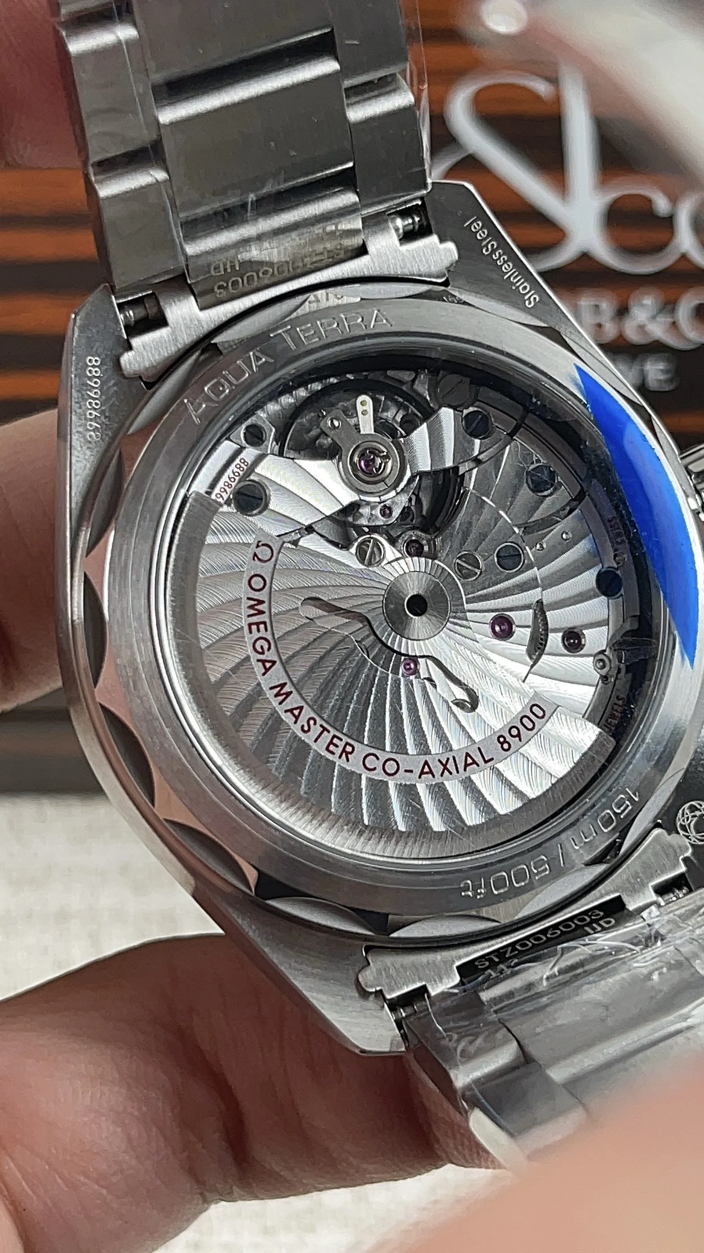 Omega Seamaster Aqua Terra — photographed off the sweep