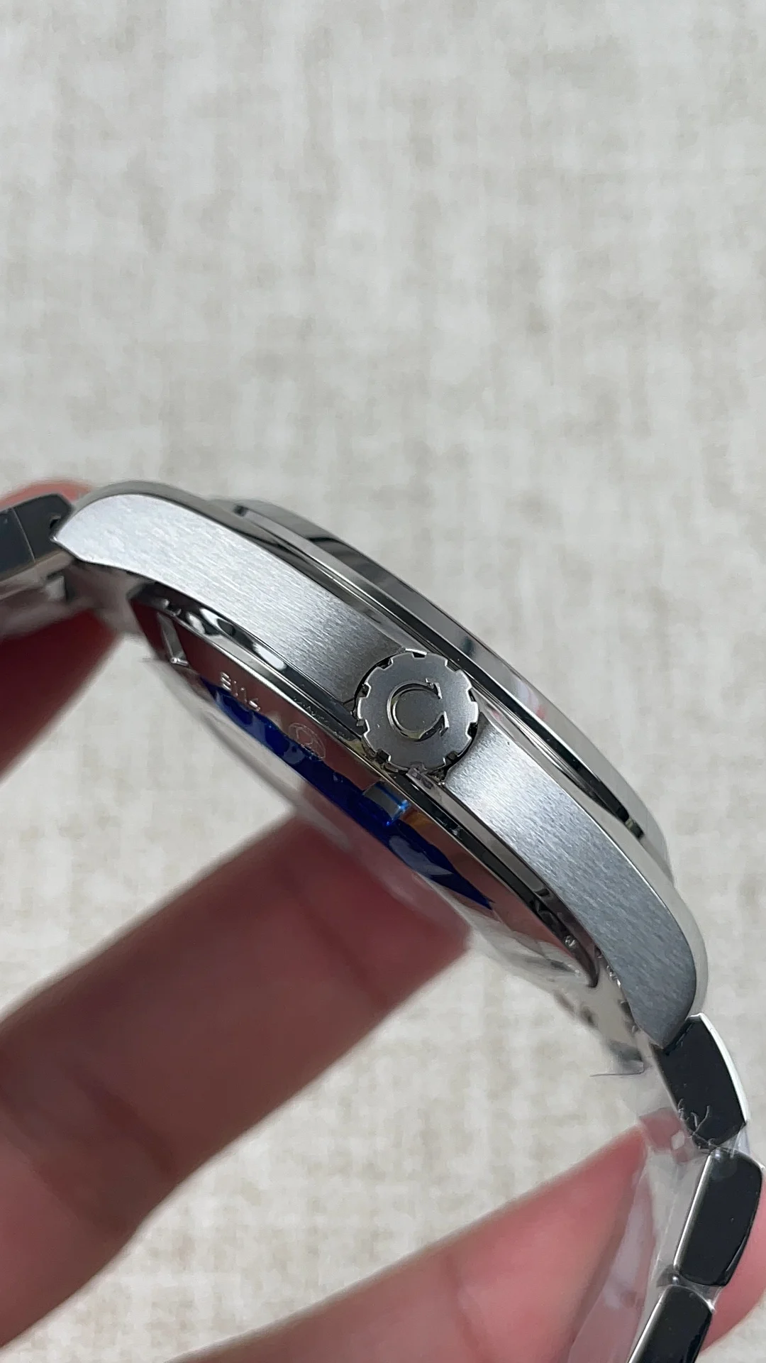 Omega Seamaster Aqua Terra — photographed off the sweep