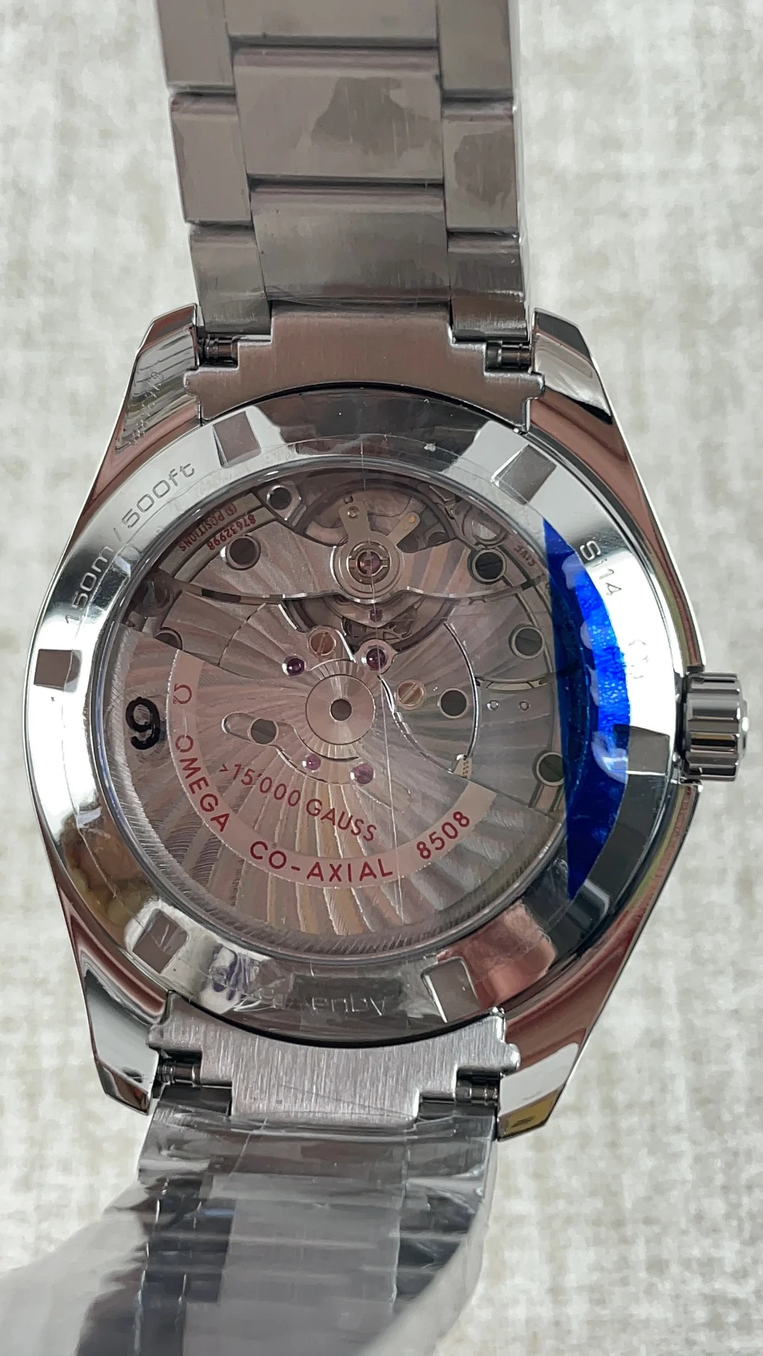 Omega Seamaster Aqua Terra — photographed off the sweep