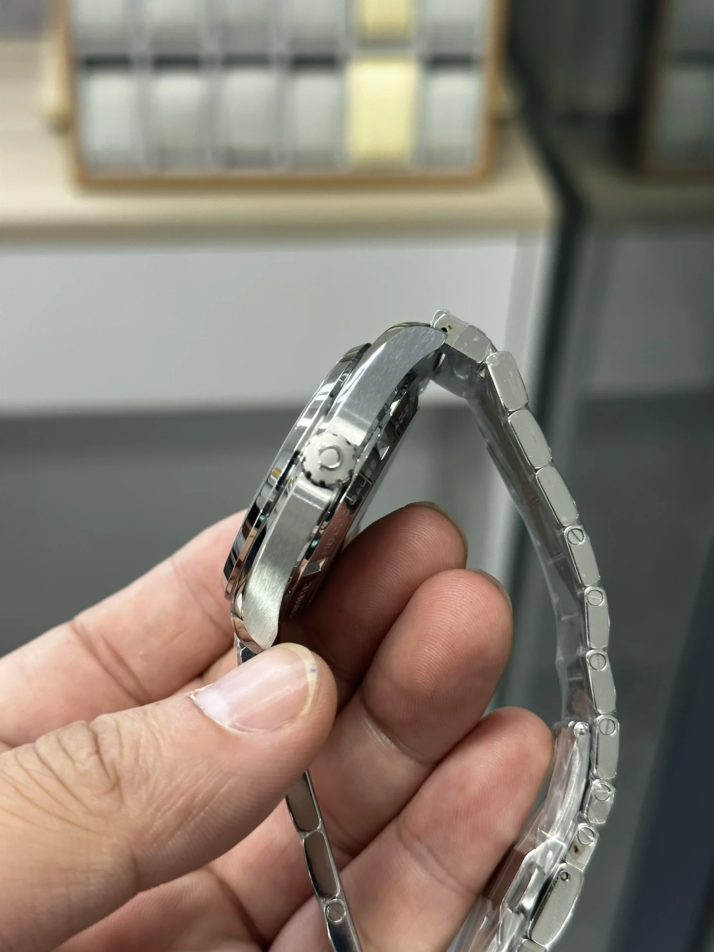 Omega Seamaster Aqua Terra — photographed off the sweep
