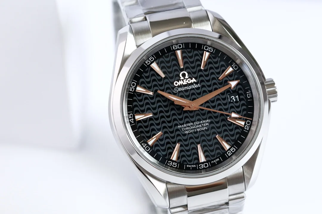 Omega Seamaster Aqua Terra 41.5mm — photographed off the sweep