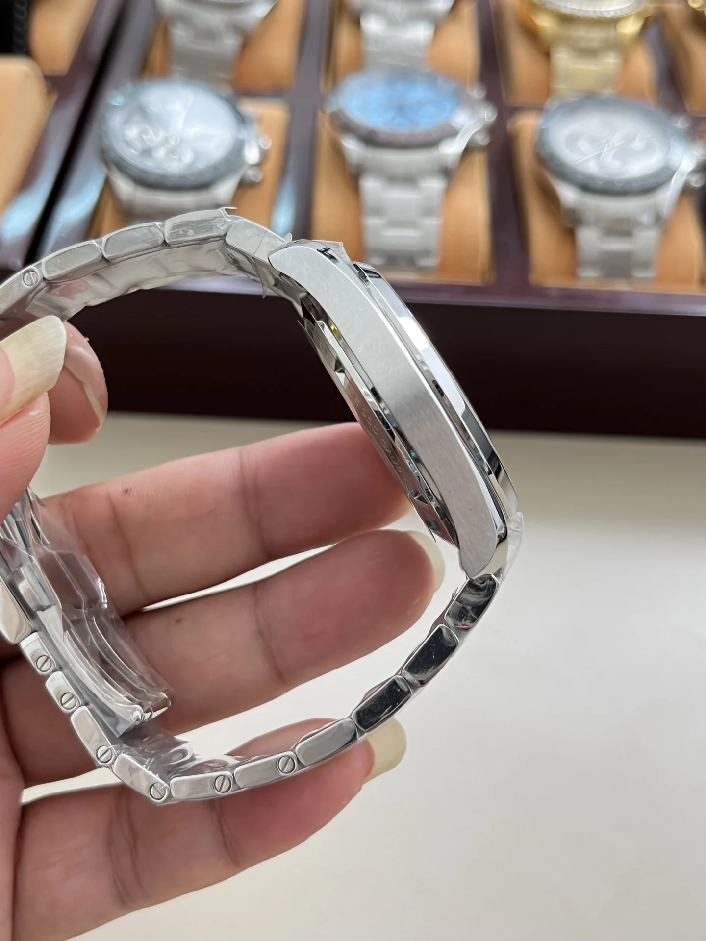 Omega Seamaster Aqua Terra 41.5mm — photographed off the sweep