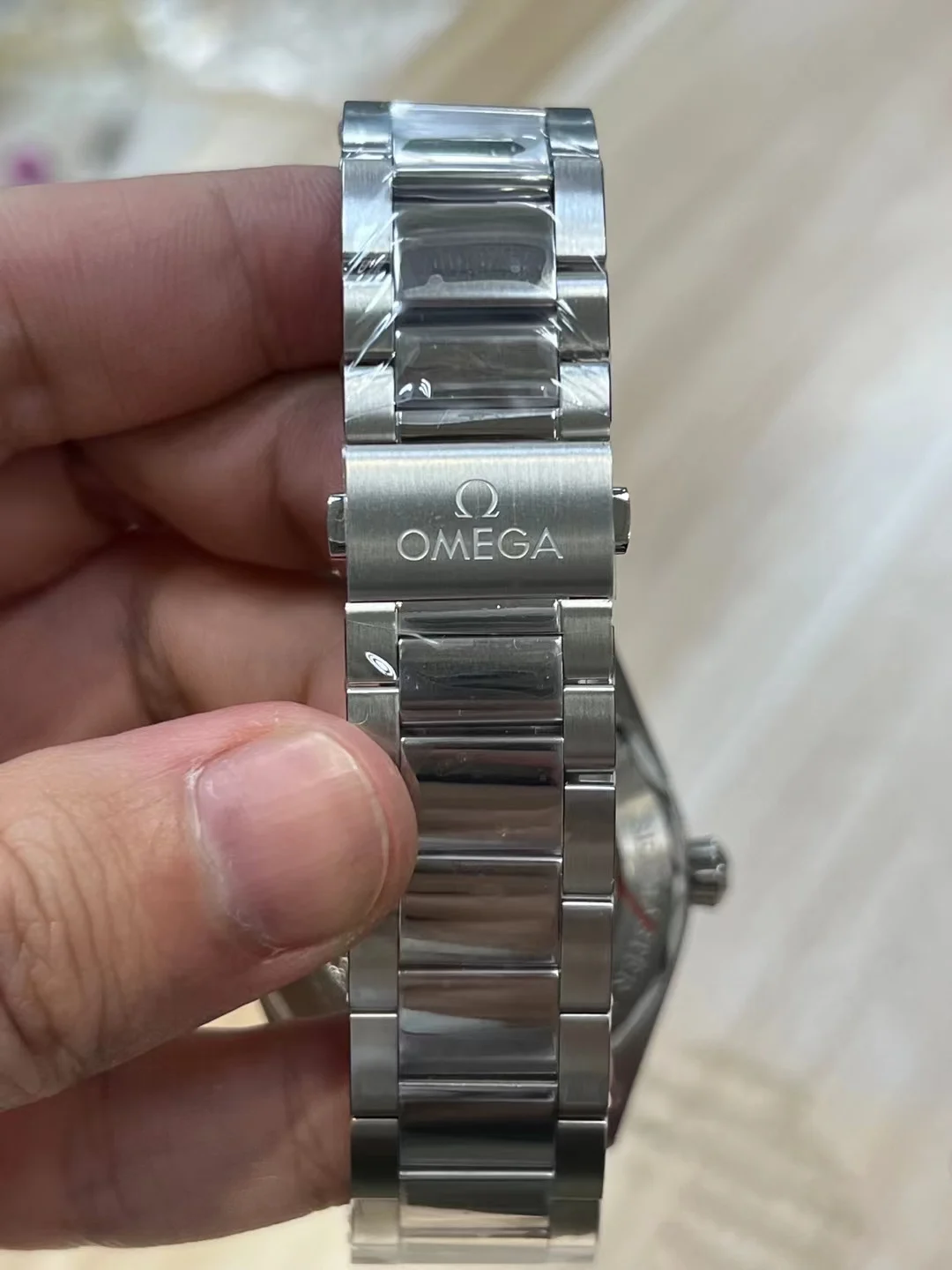 Omega Seamaster Aqua Terra — photographed off the sweep