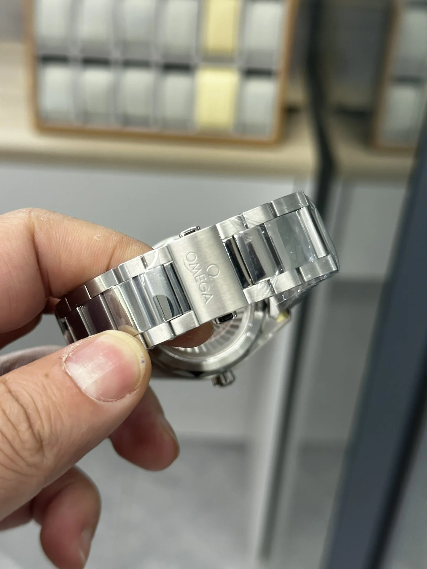 Omega Seamaster Aqua Terra Black Dial — photographed off the sweep