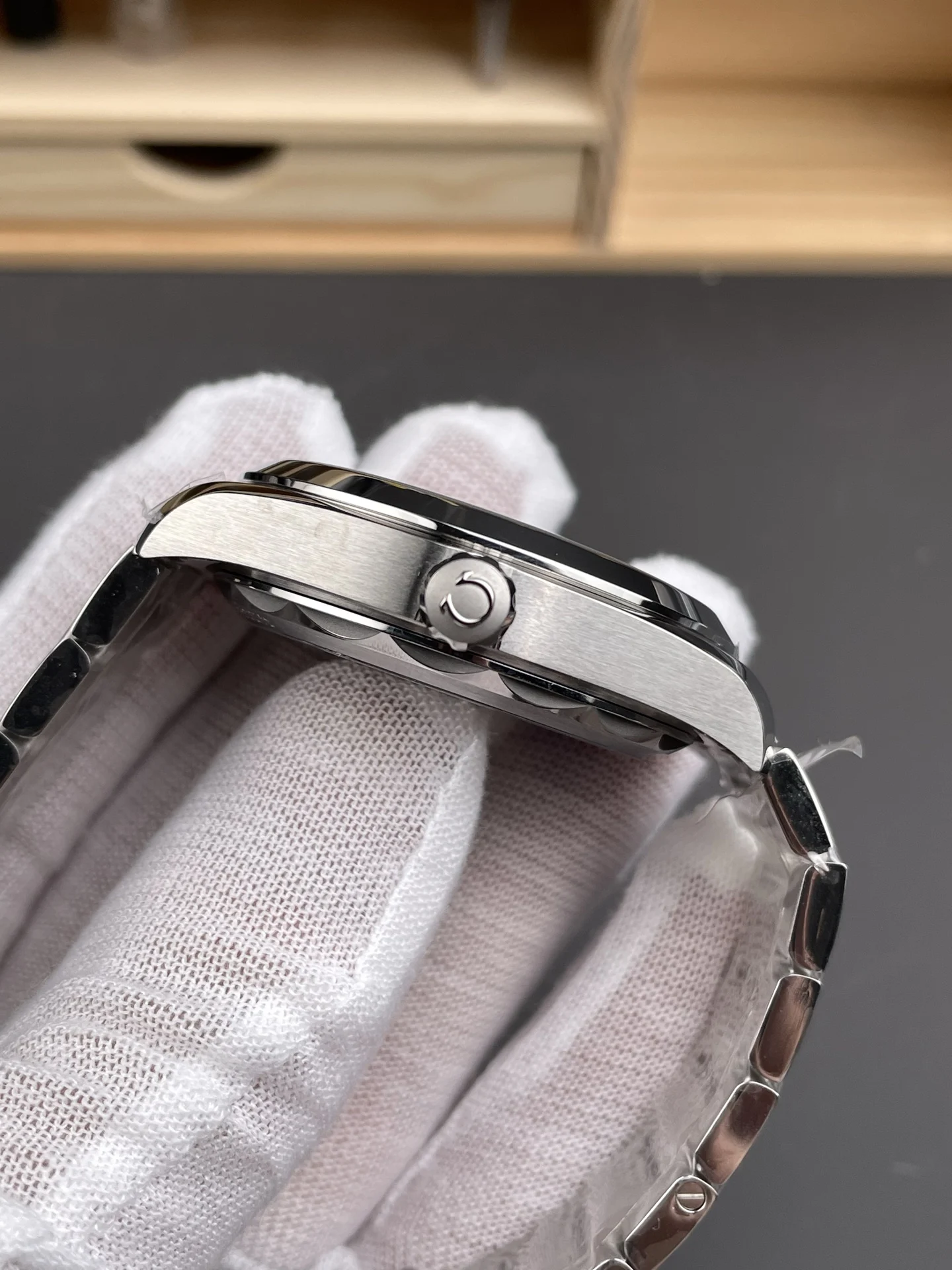Omega Seamaster Aqua Terra Black Dial 41mm — photographed off the sweep