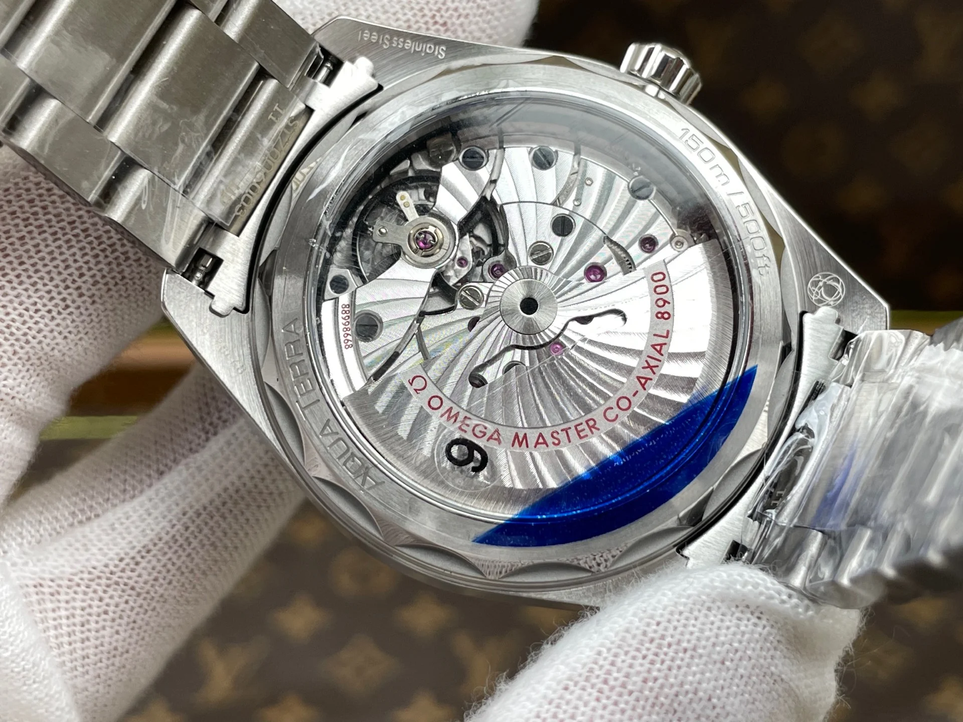 Omega Seamaster Aqua Terra Black Dial — photographed off the sweep
