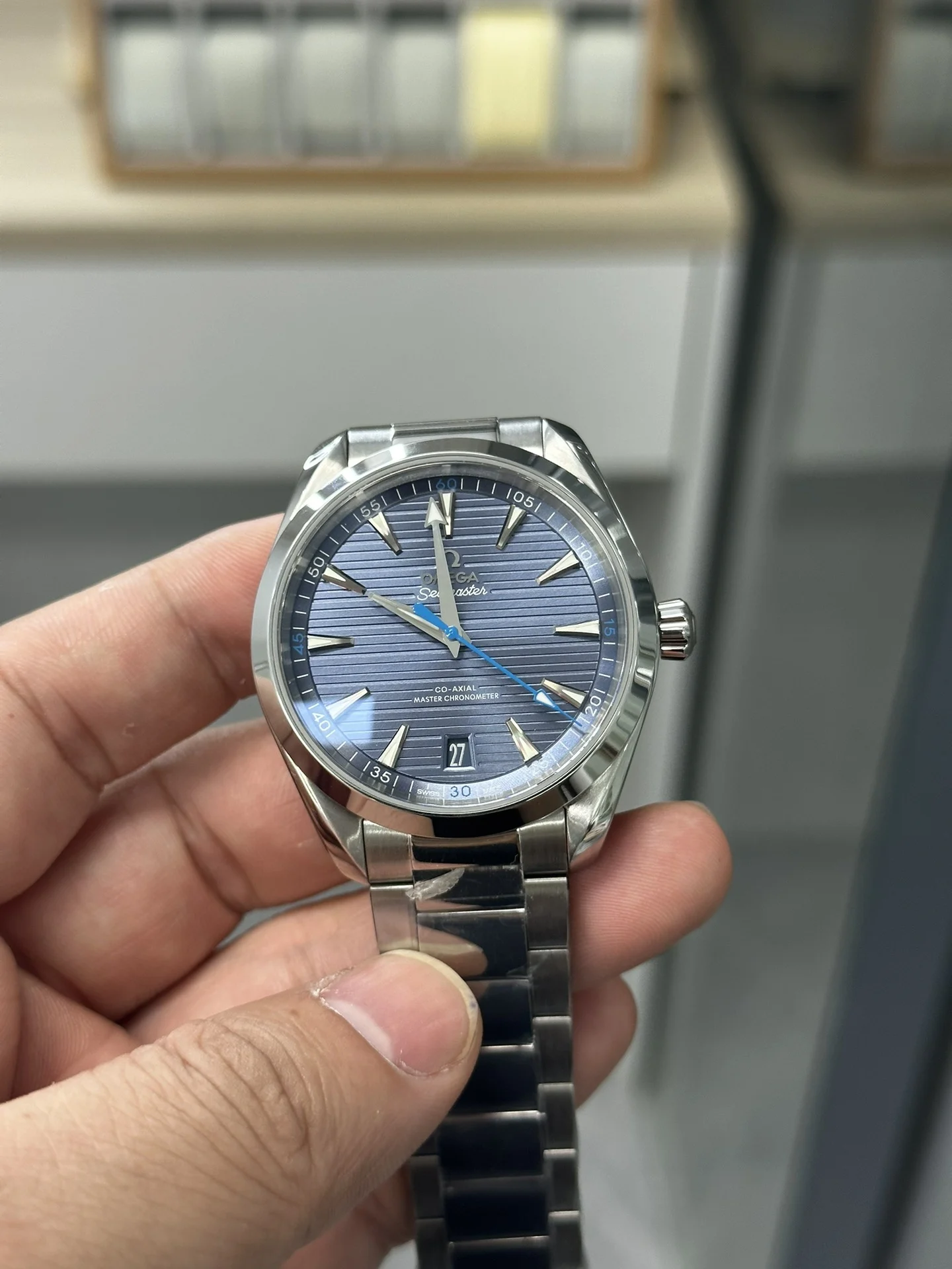 Omega Seamaster Aqua Terra Blue Dial