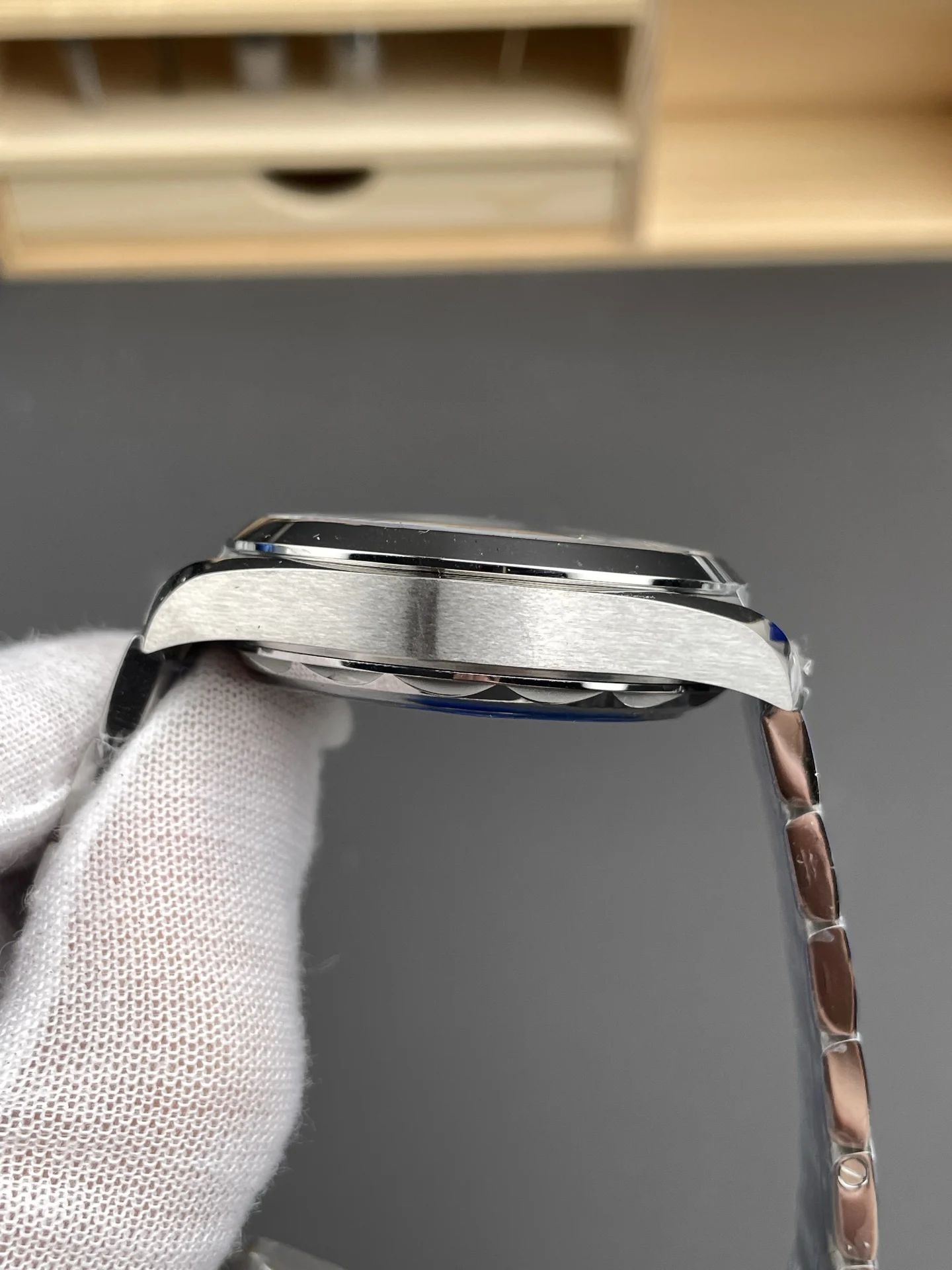 Omega Seamaster Aqua Terra Blue Dial 41mm — photographed off the sweep