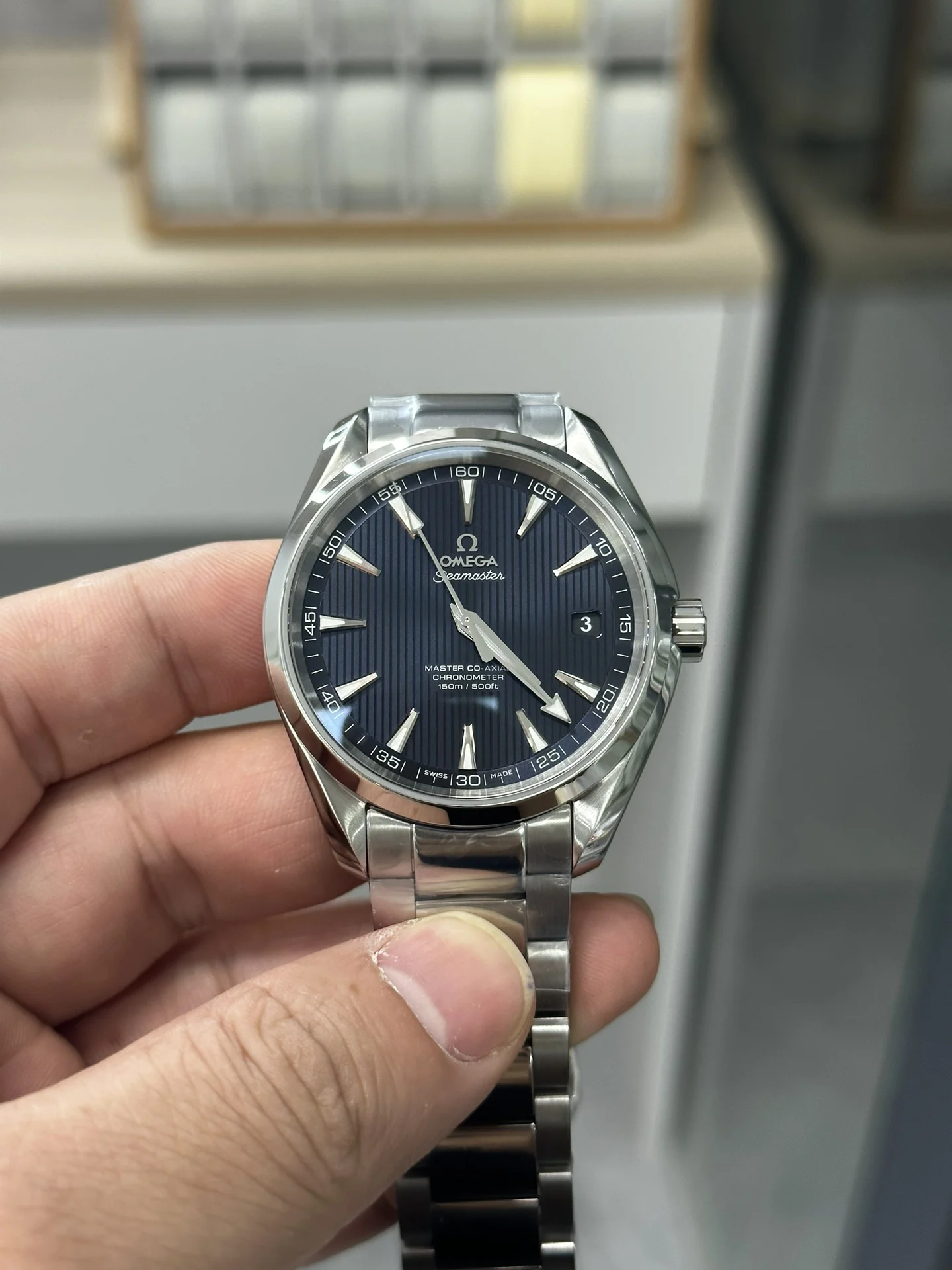 Omega Seamaster Aqua Terra Blue Dial