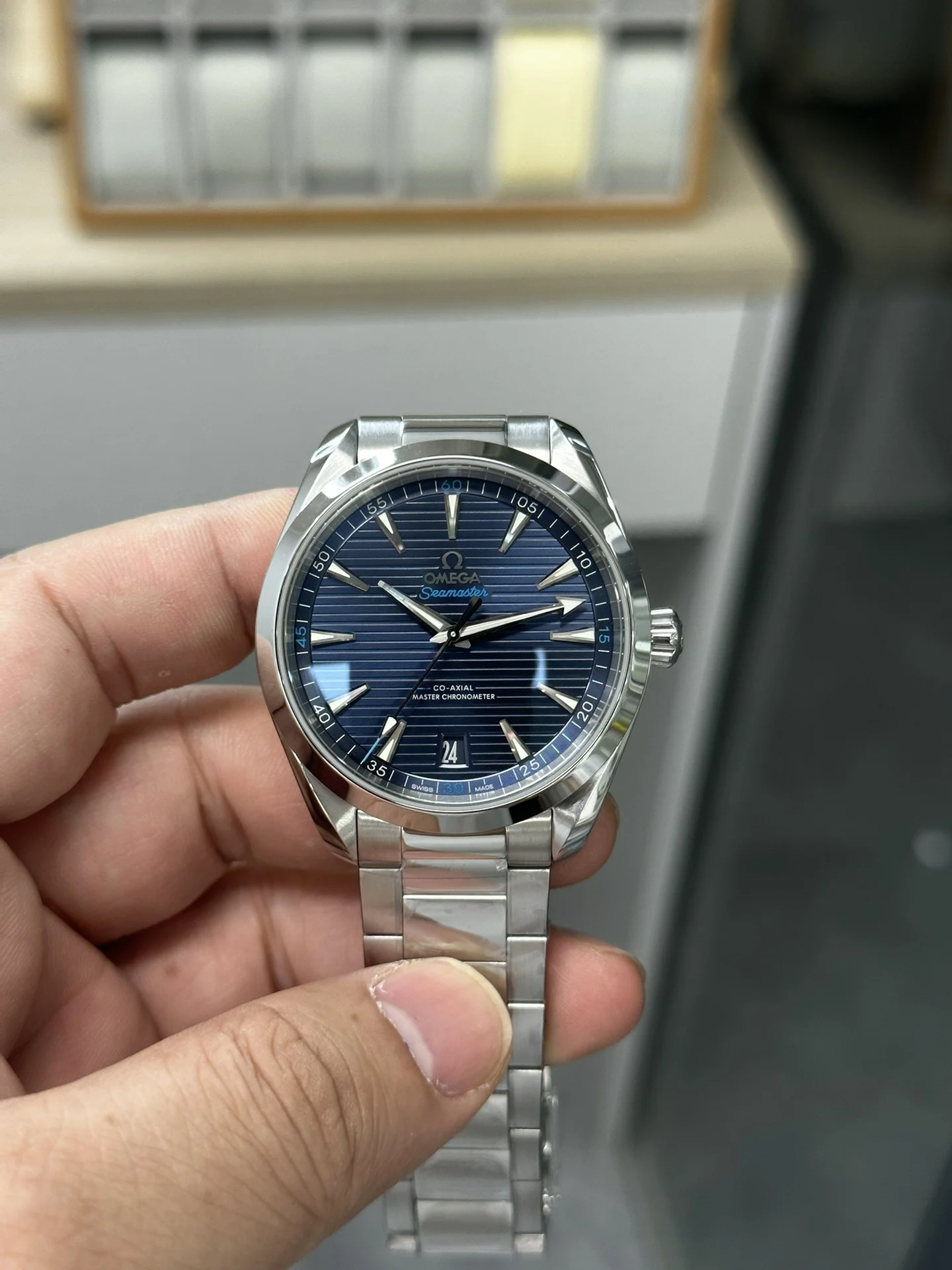 Omega Seamaster Aqua Terra Blue Dial