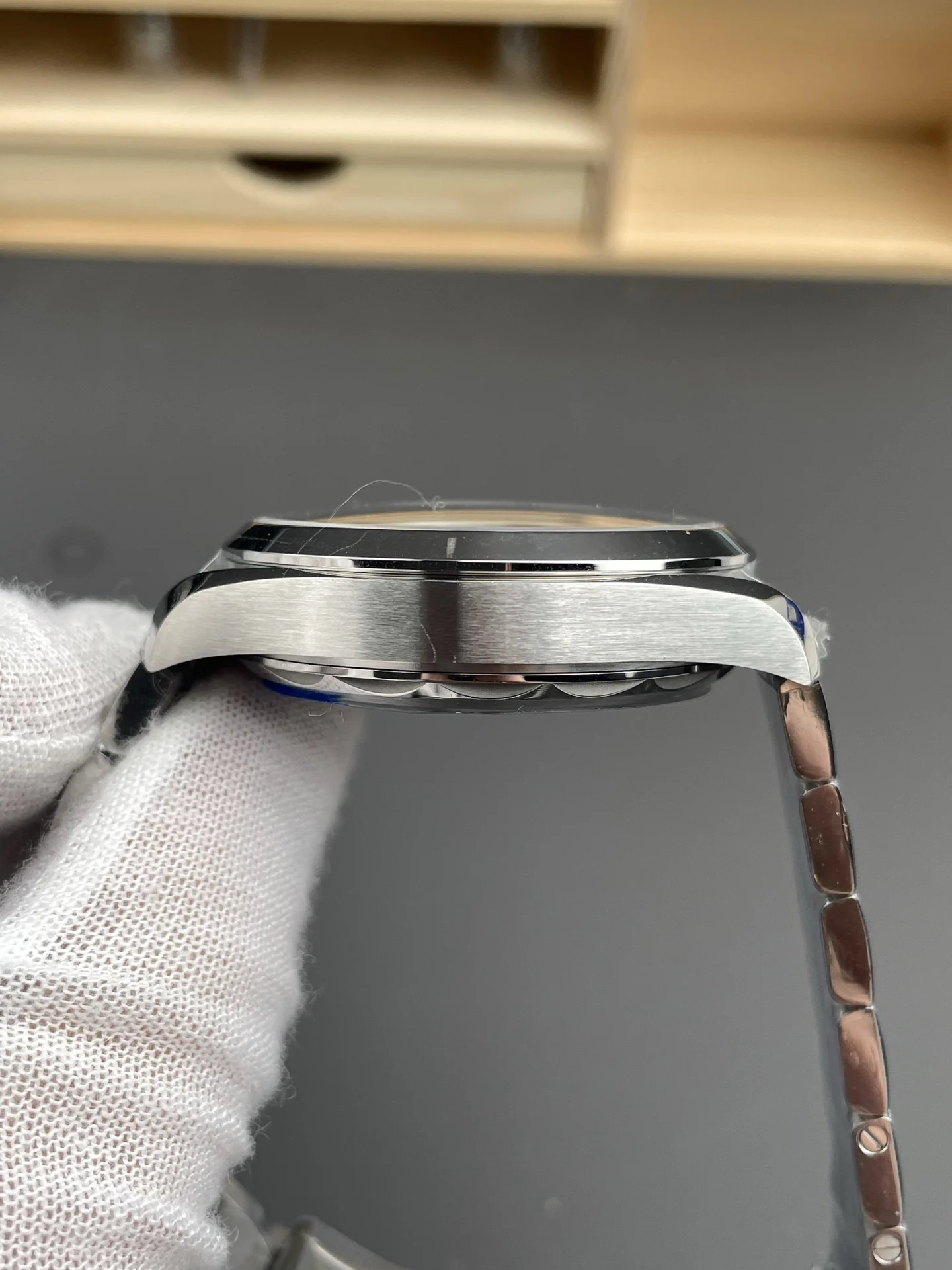 Omega Seamaster Aqua Terra Orange Dial 41mm — photographed off the sweep