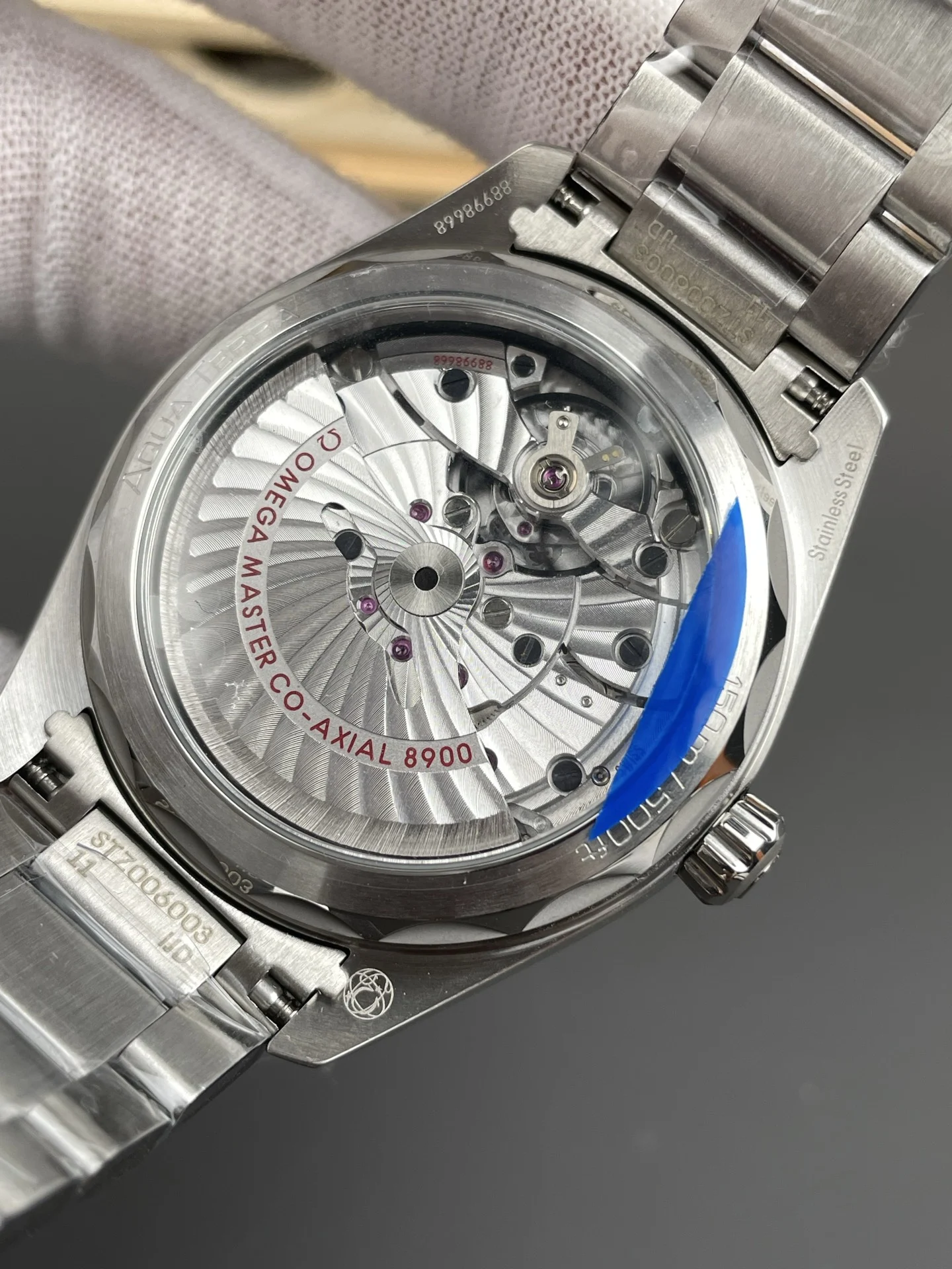 Omega Seamaster Aqua Terra Orange Dial 41mm — photographed off the sweep