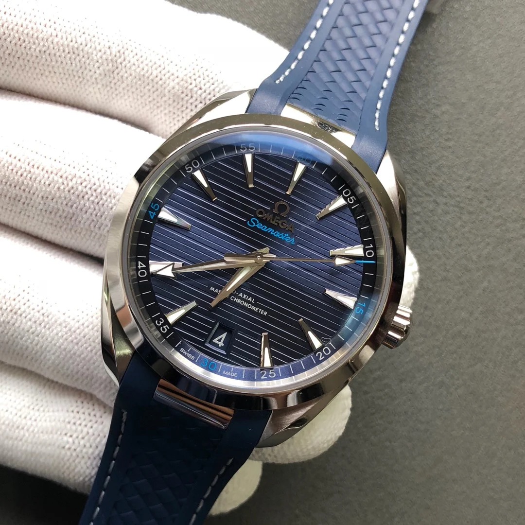 Omega Seamaster Aqua Terra Steel 41mm — photographed off the sweep