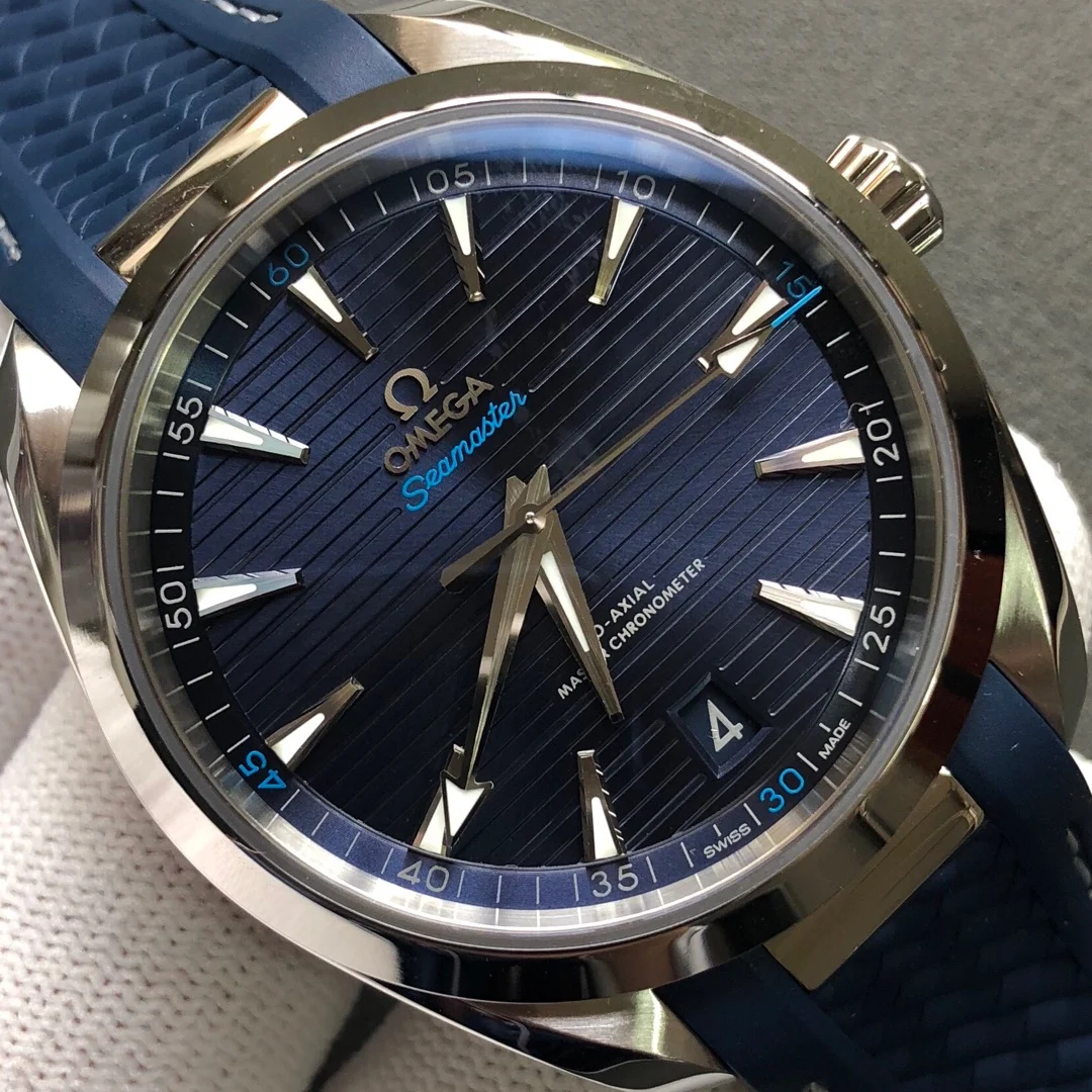Omega Seamaster Aqua Terra Steel 41mm — photographed off the sweep
