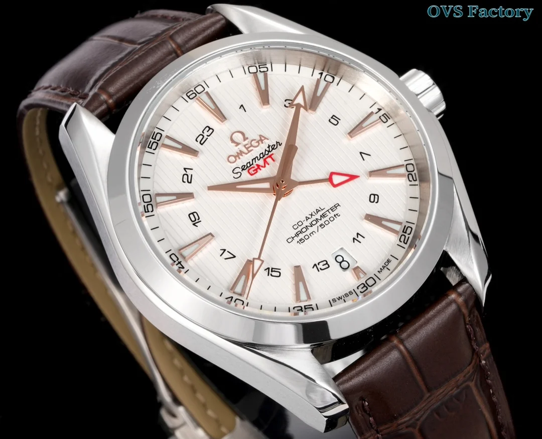 Omega Seamaster Aqua Terra Steel 43mm — photographed off the sweep