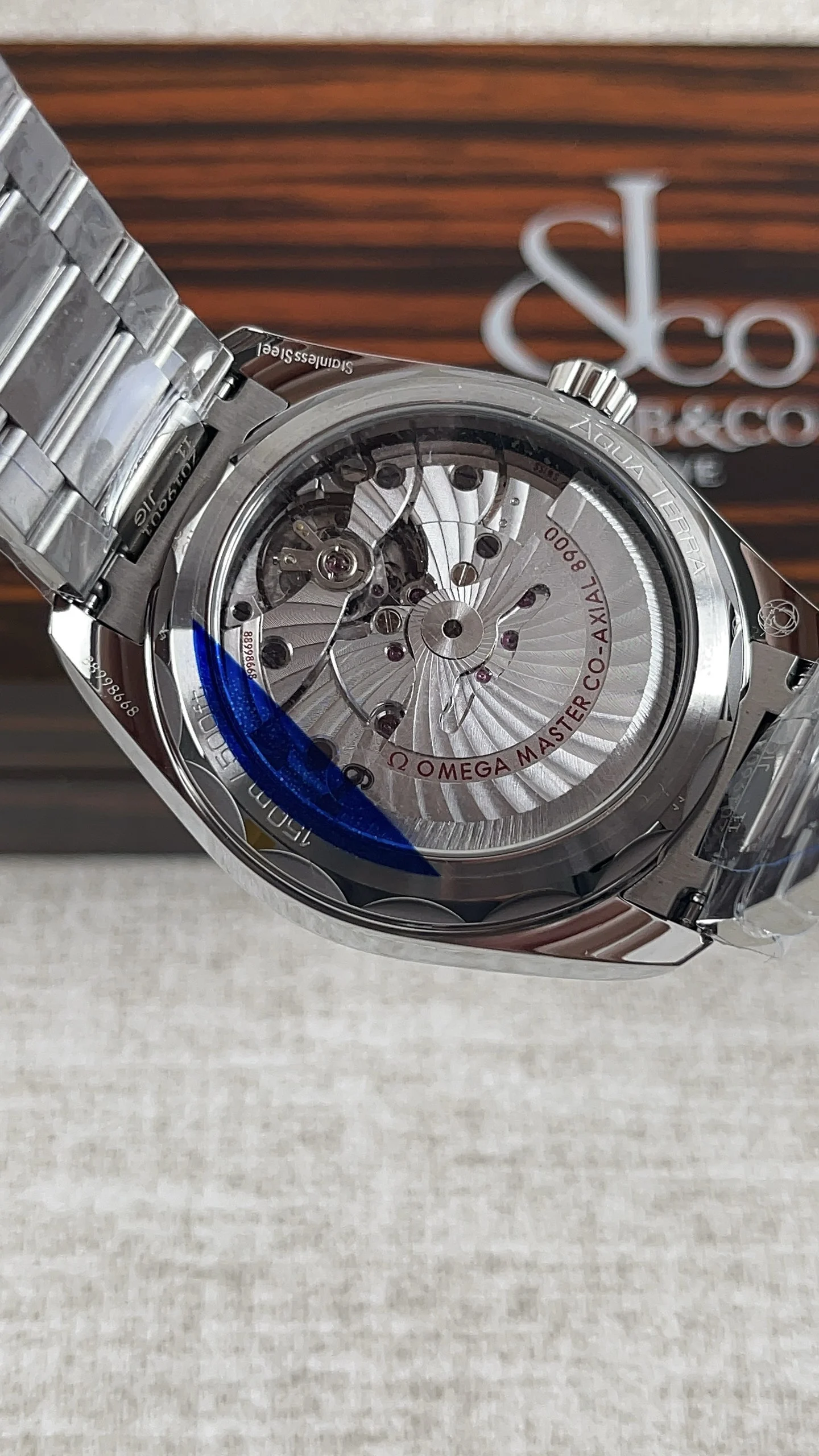 Omega Seamaster Aqua Terra Turquoise Dial — photographed off the sweep