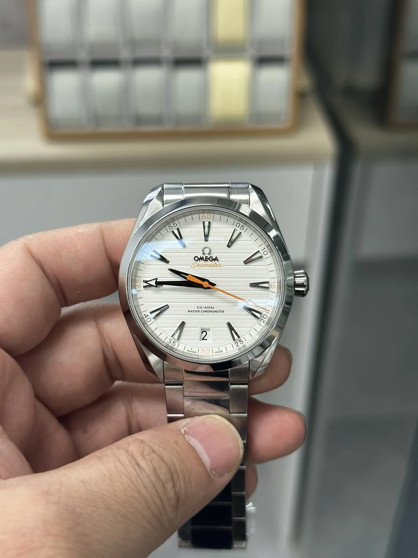 Omega Seamaster Aqua Terra White Dial